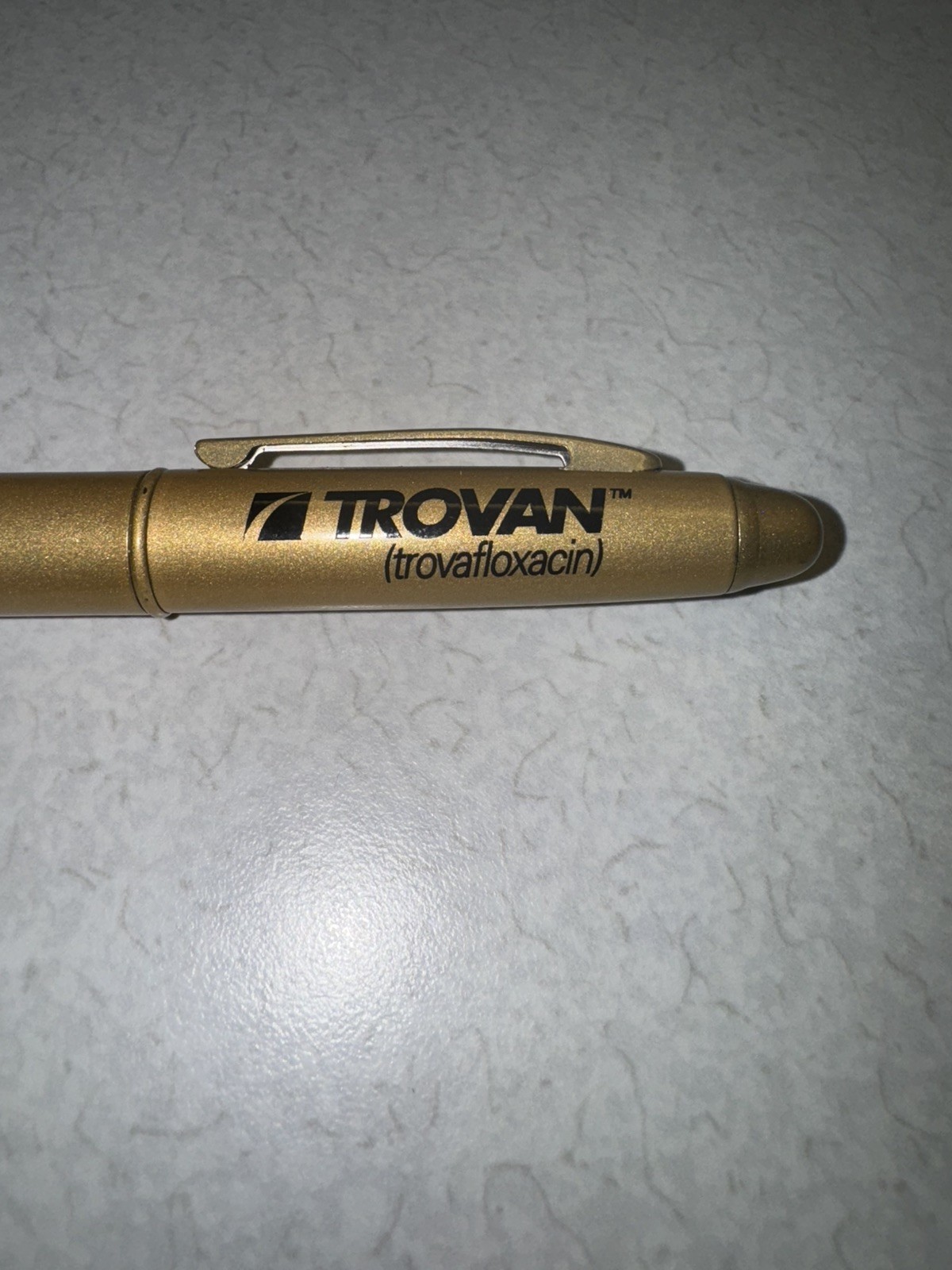 TROVA Trovafloxacin PEN Metal-Refillable Ball Point-Pharmaceutical Promo HTF!! 2