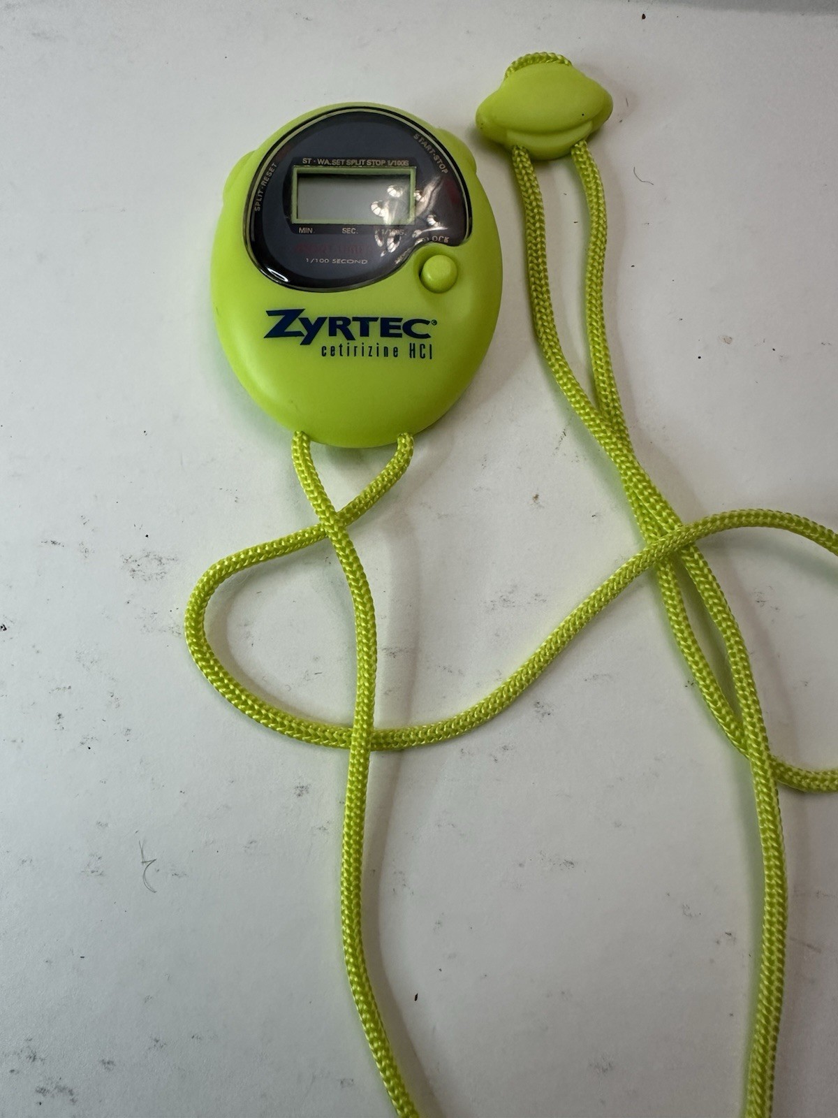 Green Drug Rep Stop Watch, Not Tested. Very Rare & Hard To Find – See Photos!!
