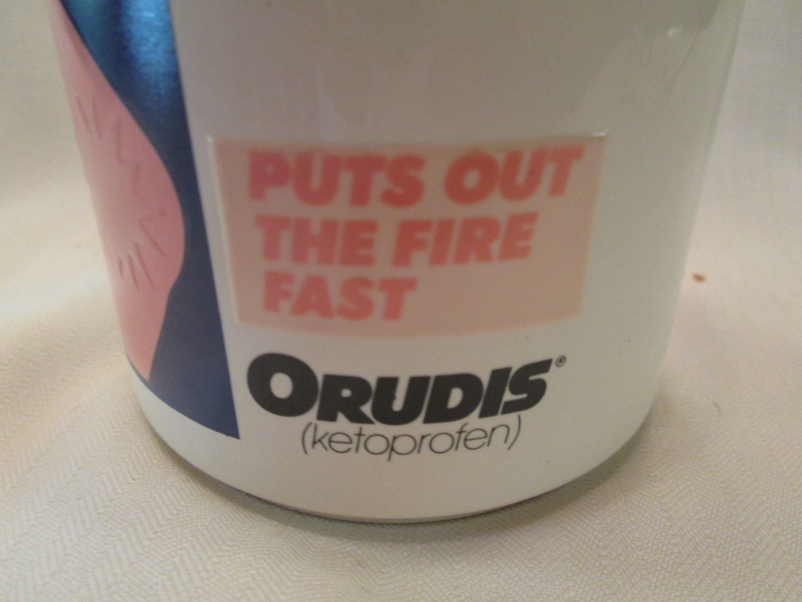 1980s Orudis Arthritis Pain Medical Coffee Mug Cup Magic Changes Design