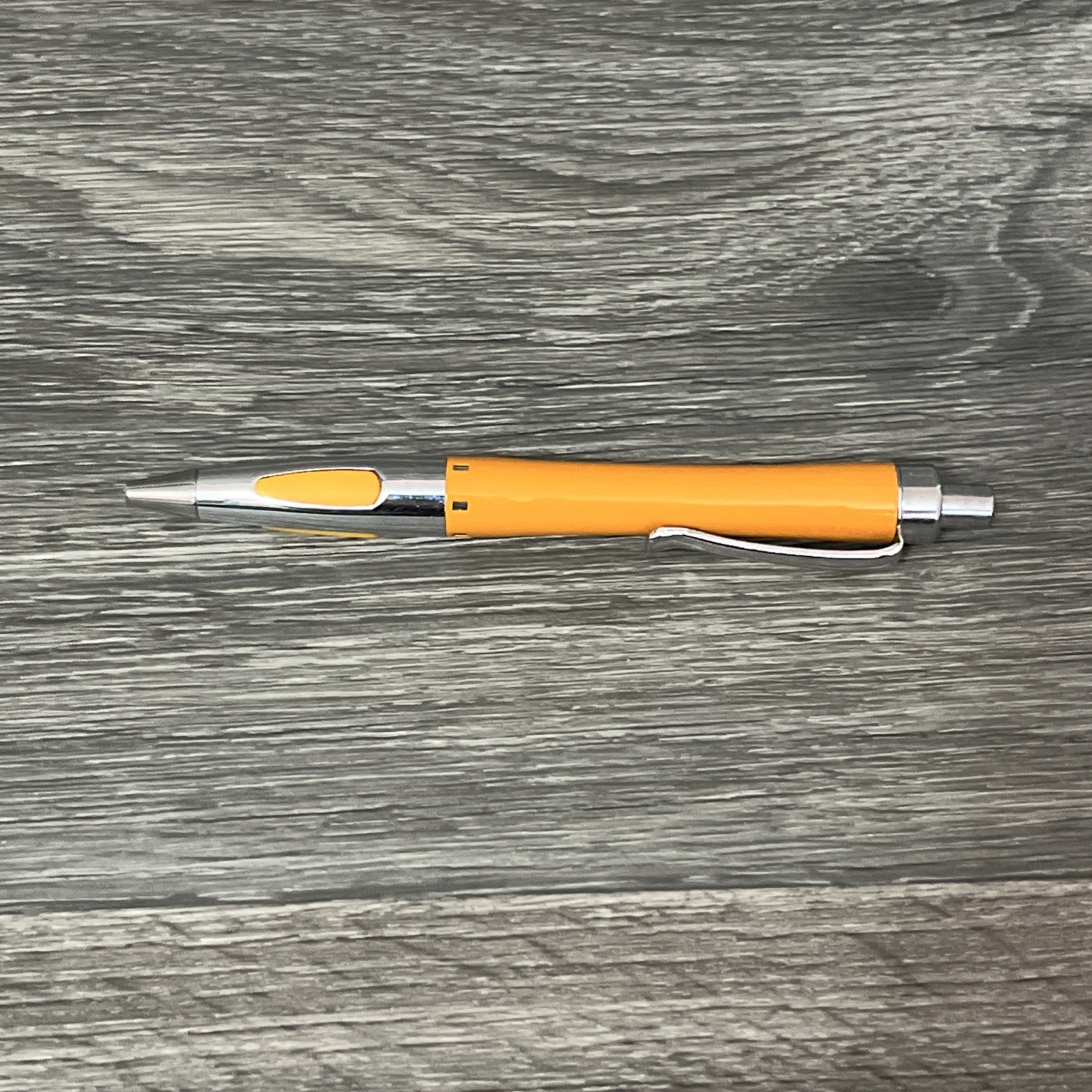 Vintage Metal Invega Pharmaceutical Drug Rep Pen Advertising Orange