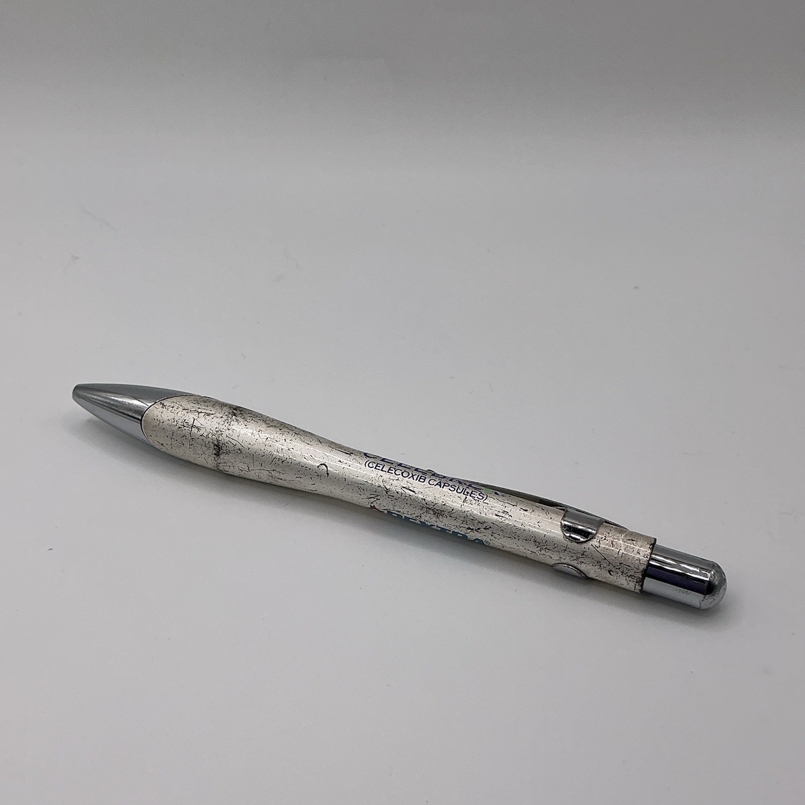 Celebrex Bextra Pharmaceutical Drug Rep Click Pen Heavy Metal Works Scratched