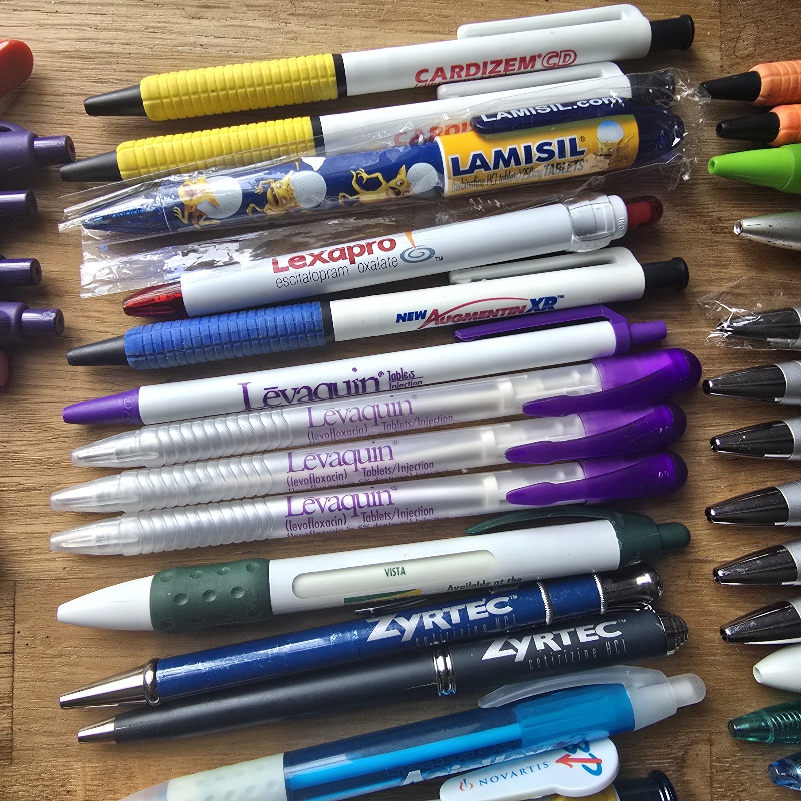 Massive Vintage Pharmaceutical Drug Rep Advertising Pen Lot Of 93