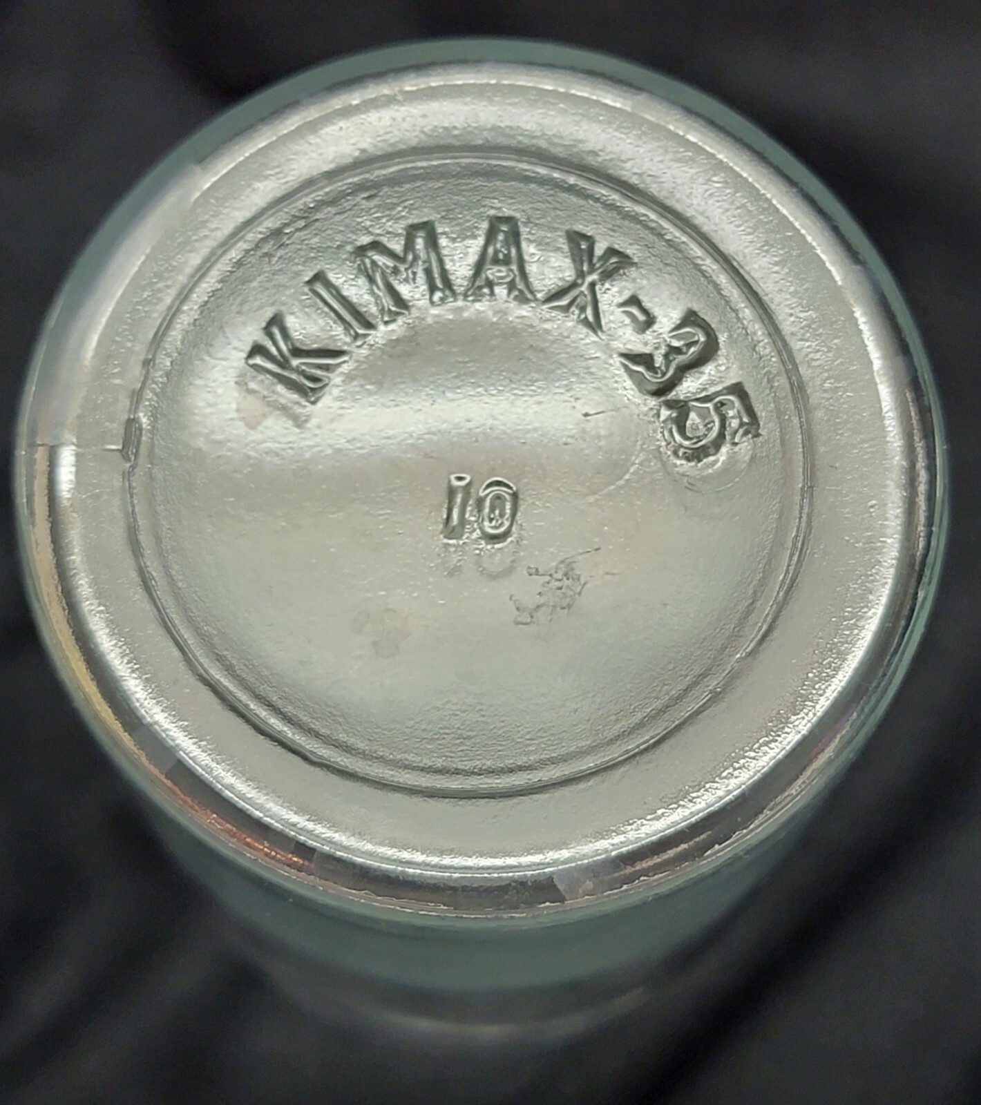 Hydrocloric (Misspelled) Acid Dilute Apothecary Glass & Stopper Vtg Retro KIMAX