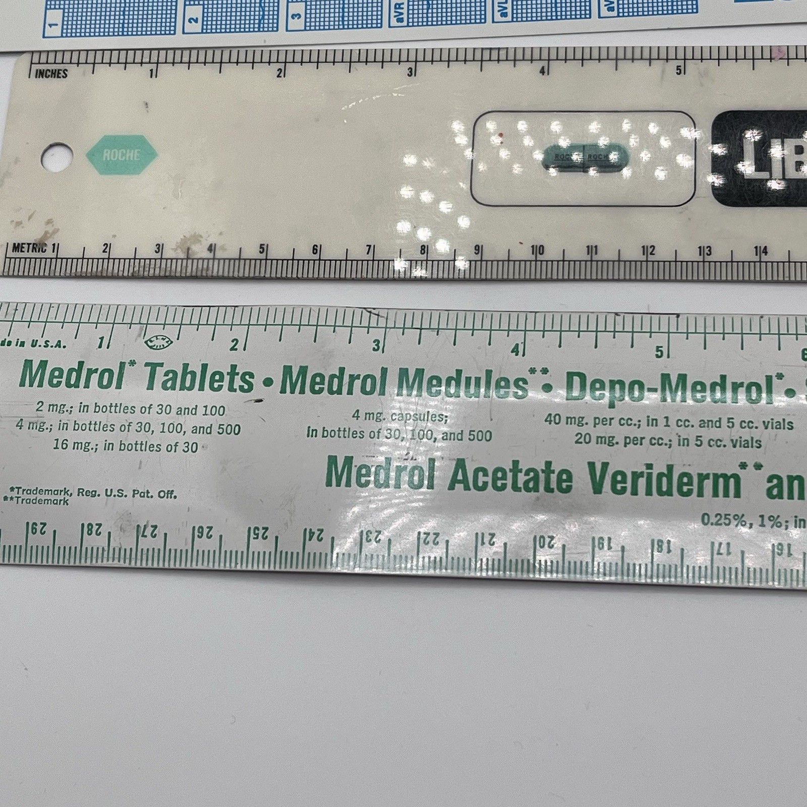 Lot Vintage Pharmaceutical Drug Rep Pharmacy Advertising Rulers Cardiology