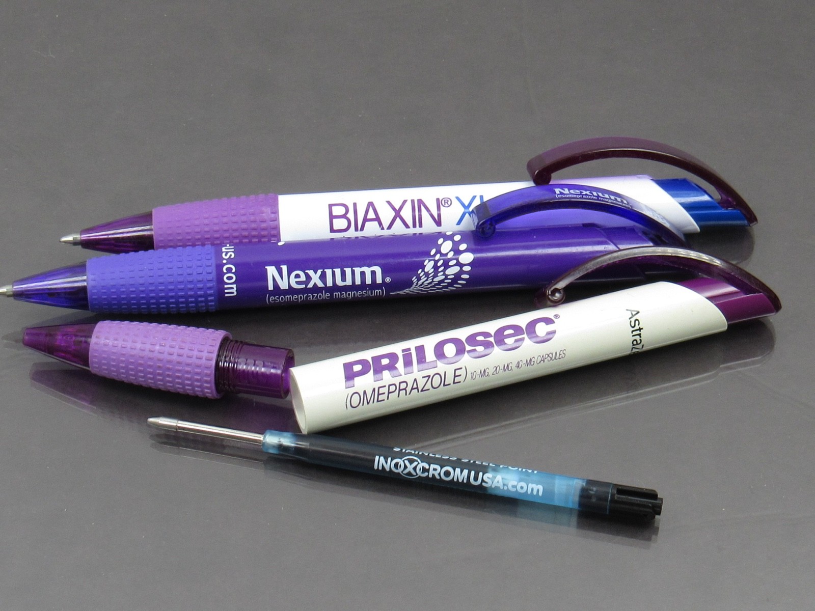 Prilosec Biaxin Nexium PENS Drug Rep Pharmaceutical Promo Inoxcrom Spain Lot x 3