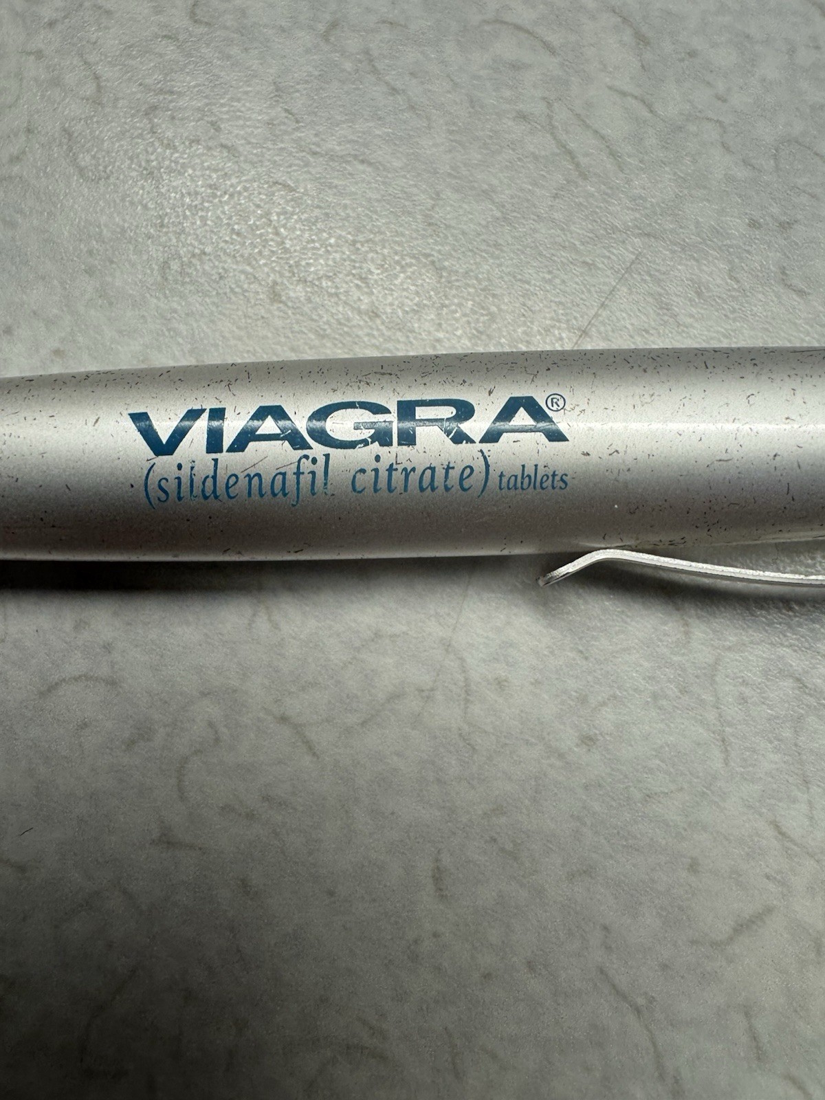 VIAGRA PENS Lot of 2 Metal Ball Point & Plastic Pharmaceutical Promo – Lot of 2