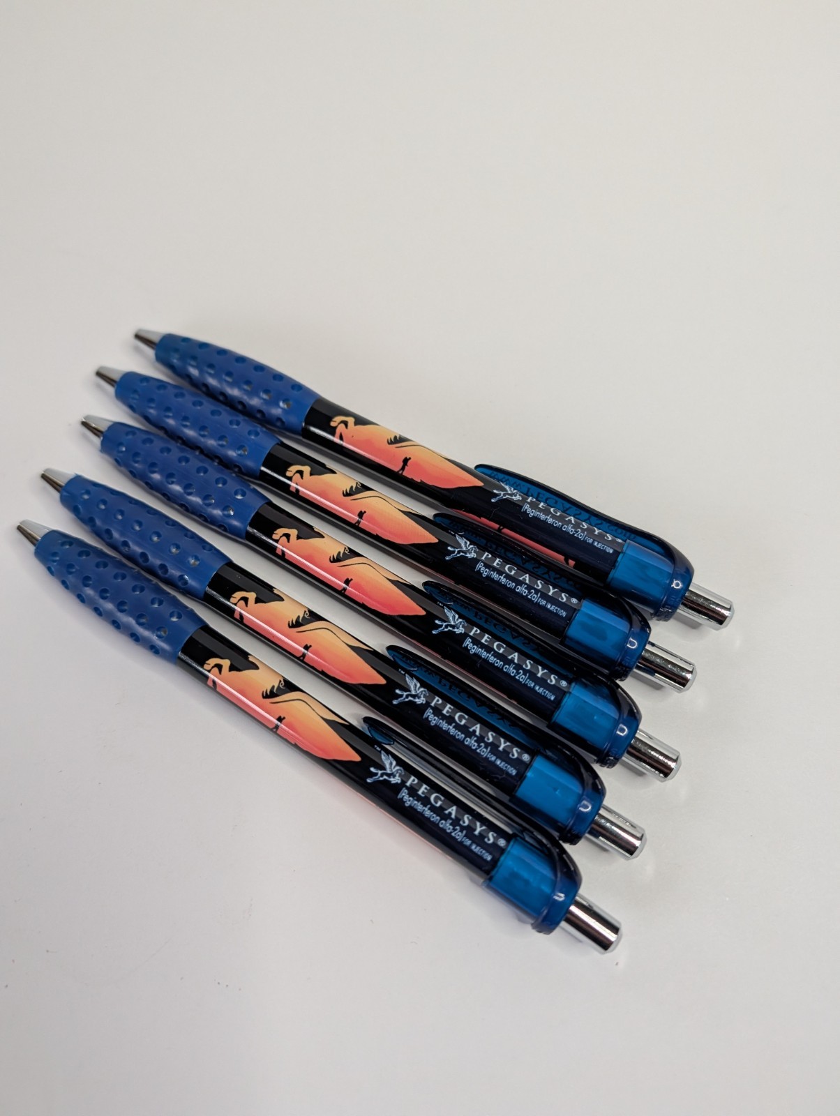 Pegasys PENS Drug Rep Pharmaceutical Promo Logo And Brand Lot x5 Ink Works