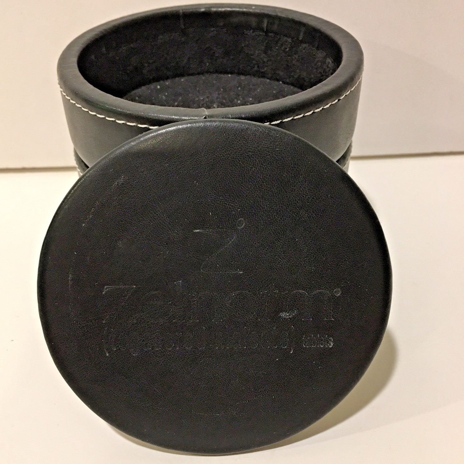 Zelnorm Pharmaceutical Promo Vintage Trinket Tray Valet Faux Leather Vanity Box