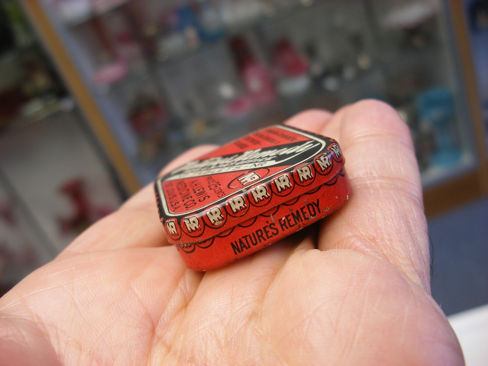 Vtg Medical Pharmacy – Natures Remedy A. H. Lewis Constipation Tablets Tin Empty