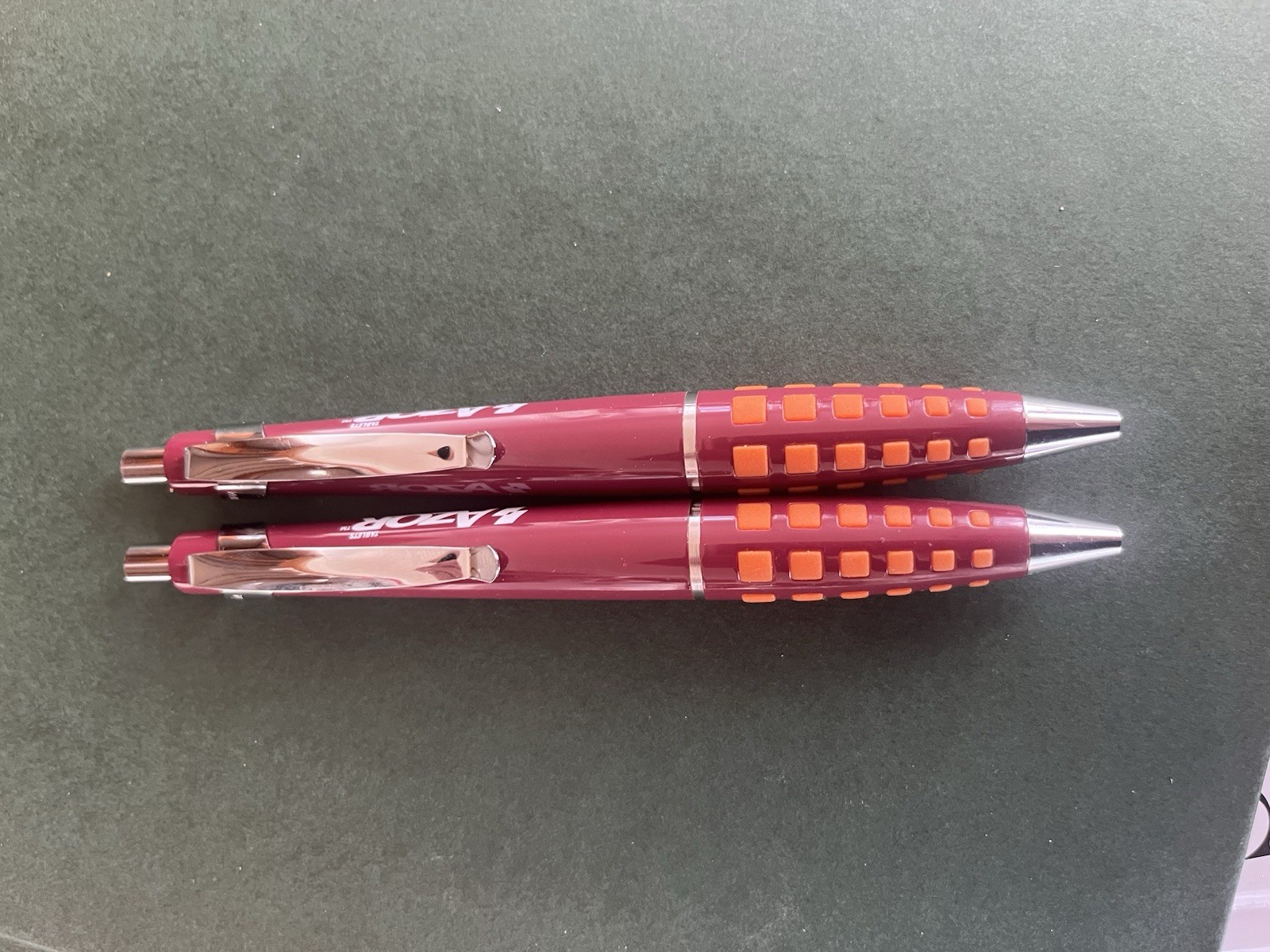 2 Heavy Metal Premium Azor Collectible Metal Pens. Rare. Write!