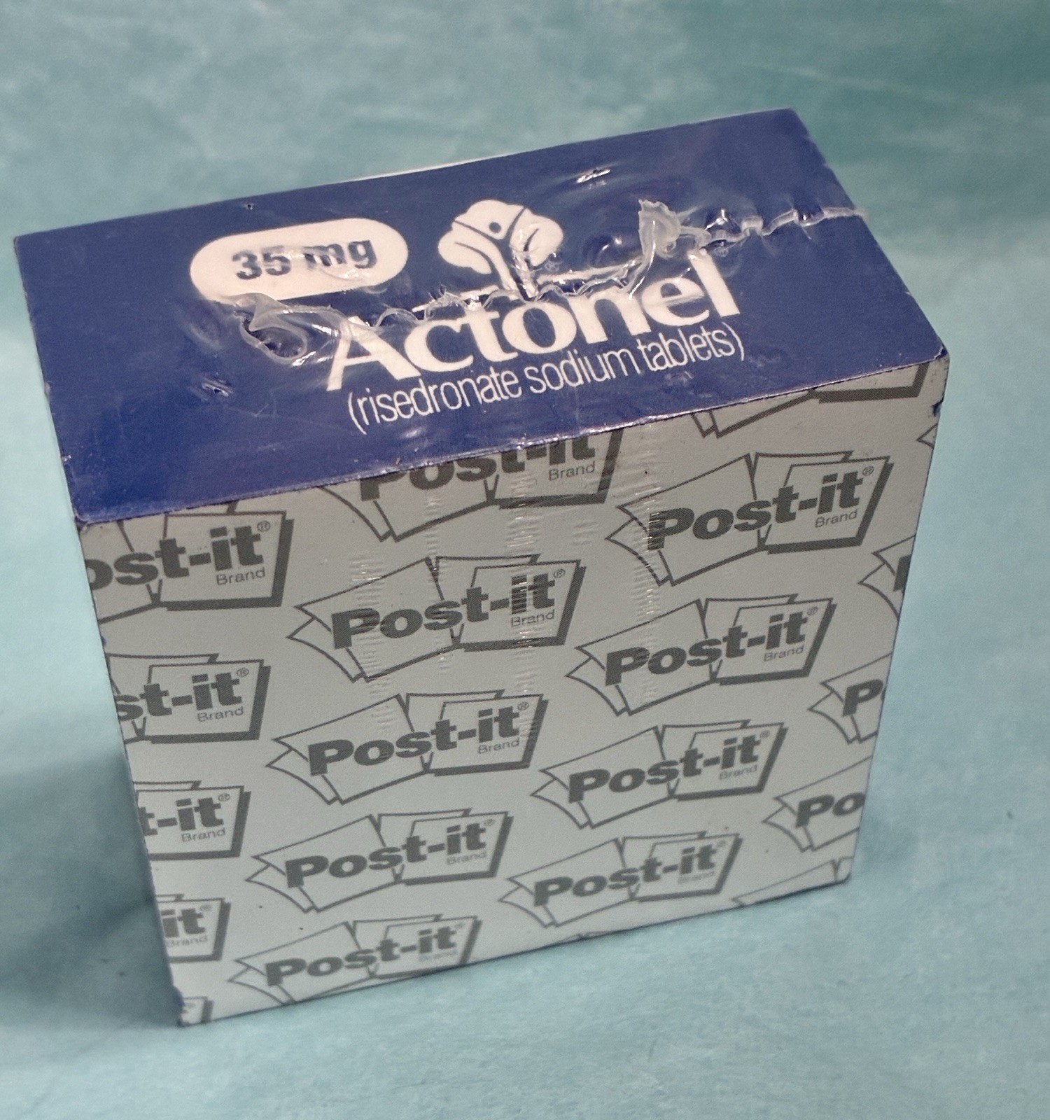ACTONEL Note Pad Pharmaceutical Drug Rep Promotional Sealed Sticky Notes