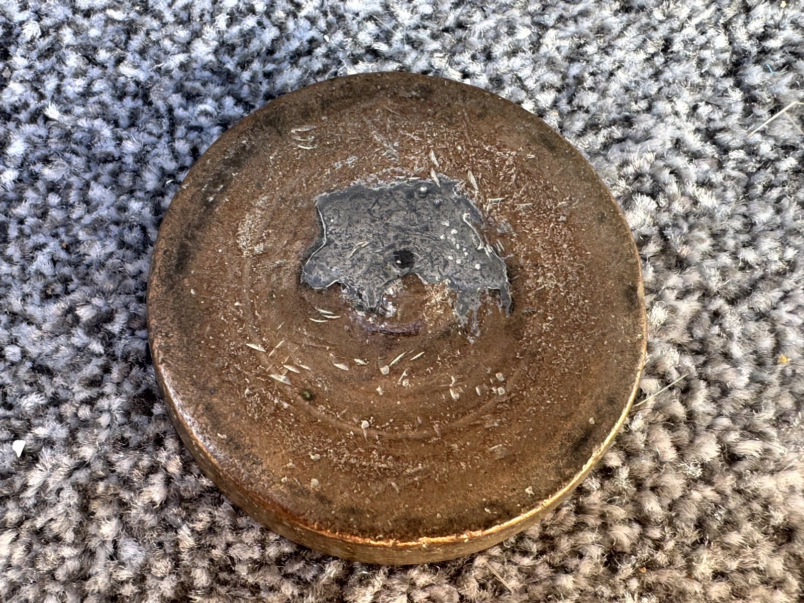 ANTIQUE BRASS WEIGHT VERY RARE PRE WILLIAM III VERI MARK 1700’S !! SCALE