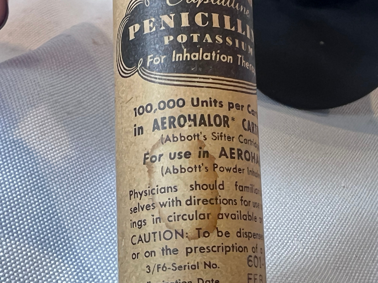 Drug Store Lot Livicks’s Vapor Ointment Penicillin Potassium & Empty Pill Box