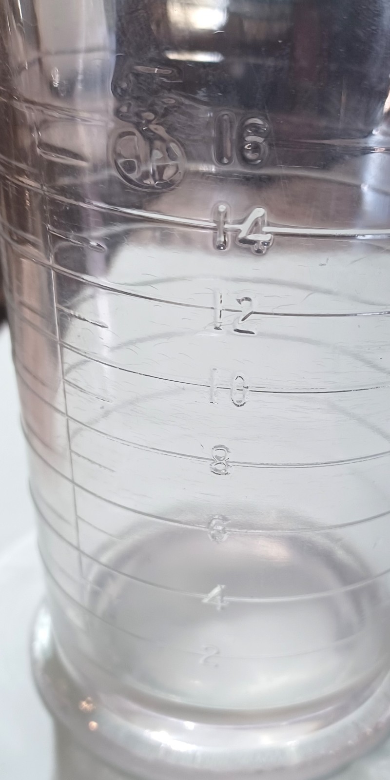 Vintage Apothecary Embossed Footed Measuring Heavy Glass Cup w/ Spout – 16 Oz.