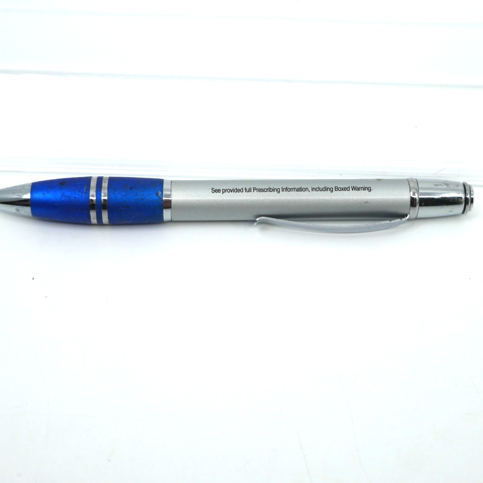 CYMBALTA Rep Pharmaceutical Advertising Pen metal silver blue grip