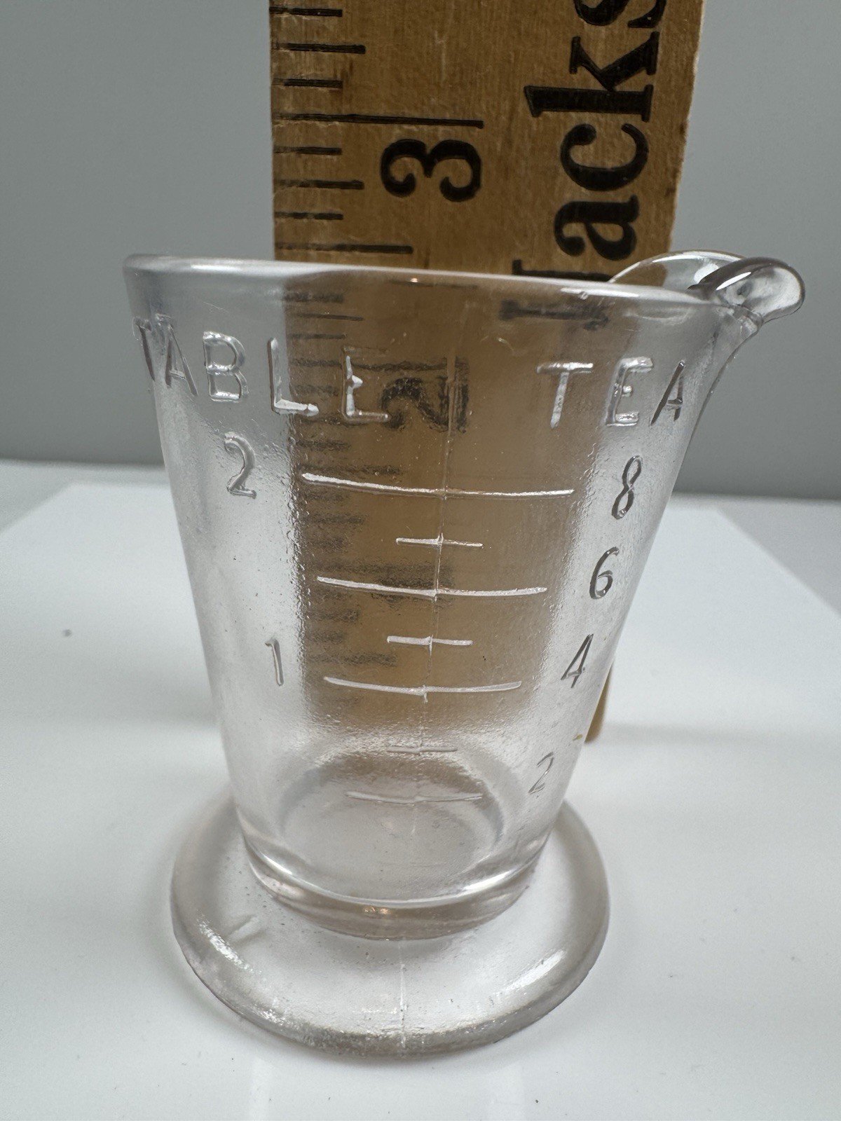 Tea Table Measuring Shot Glass Vintage