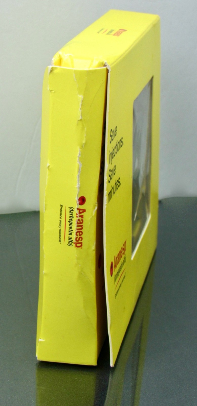 Rare Aranesp Desk Clock Drug Rep Pharmaceutical Promo In Original Box w/ Inserts