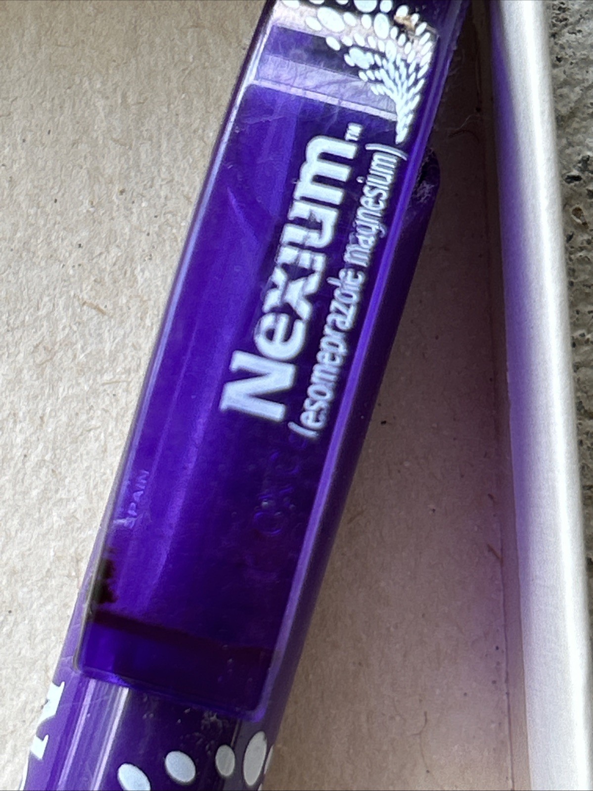NEXIUM Pharmaceutical Drug Rep Purple Pen Black Ink Advertising Collectible