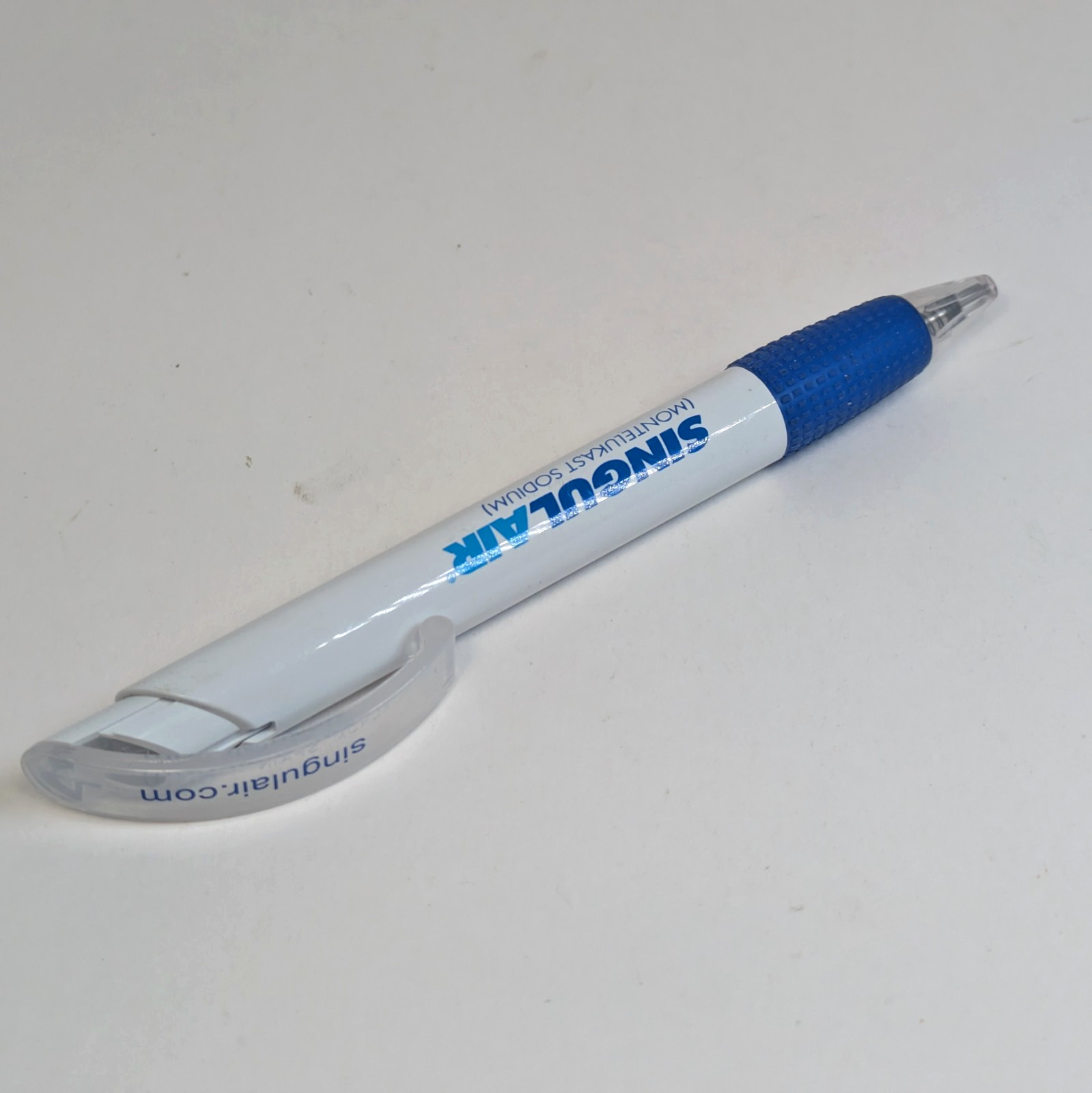 Pharmaceutical Drug Rep Pen Singulair Advertising White Blue