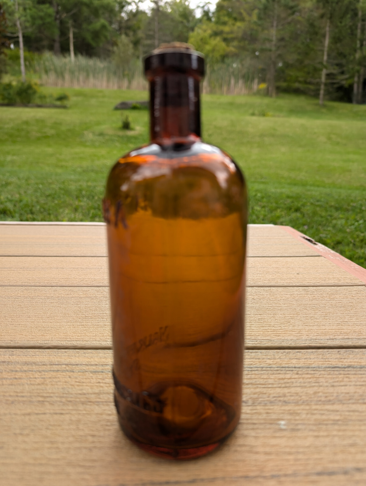 Hymosa Medicine Bottle Walker Pharmacal Company St. Louis Brown Glass Amber