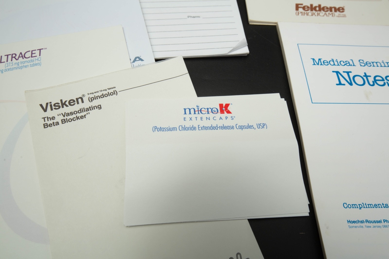 Vtg Drug Rep Pharmaceutical Partial Sticky Notes Notepads Ephemera Pharma Lot