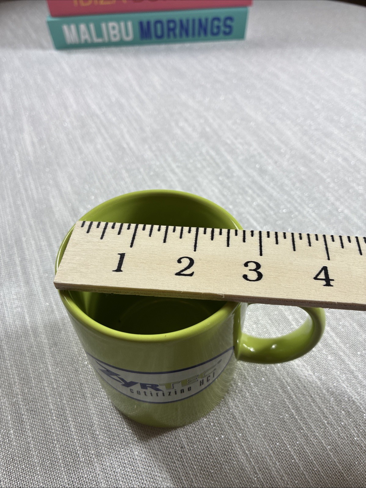 Zyrtec Cetirizine HCI Green Coffee Mug 10oz Cup Ceramic Pharmaceutical Ad