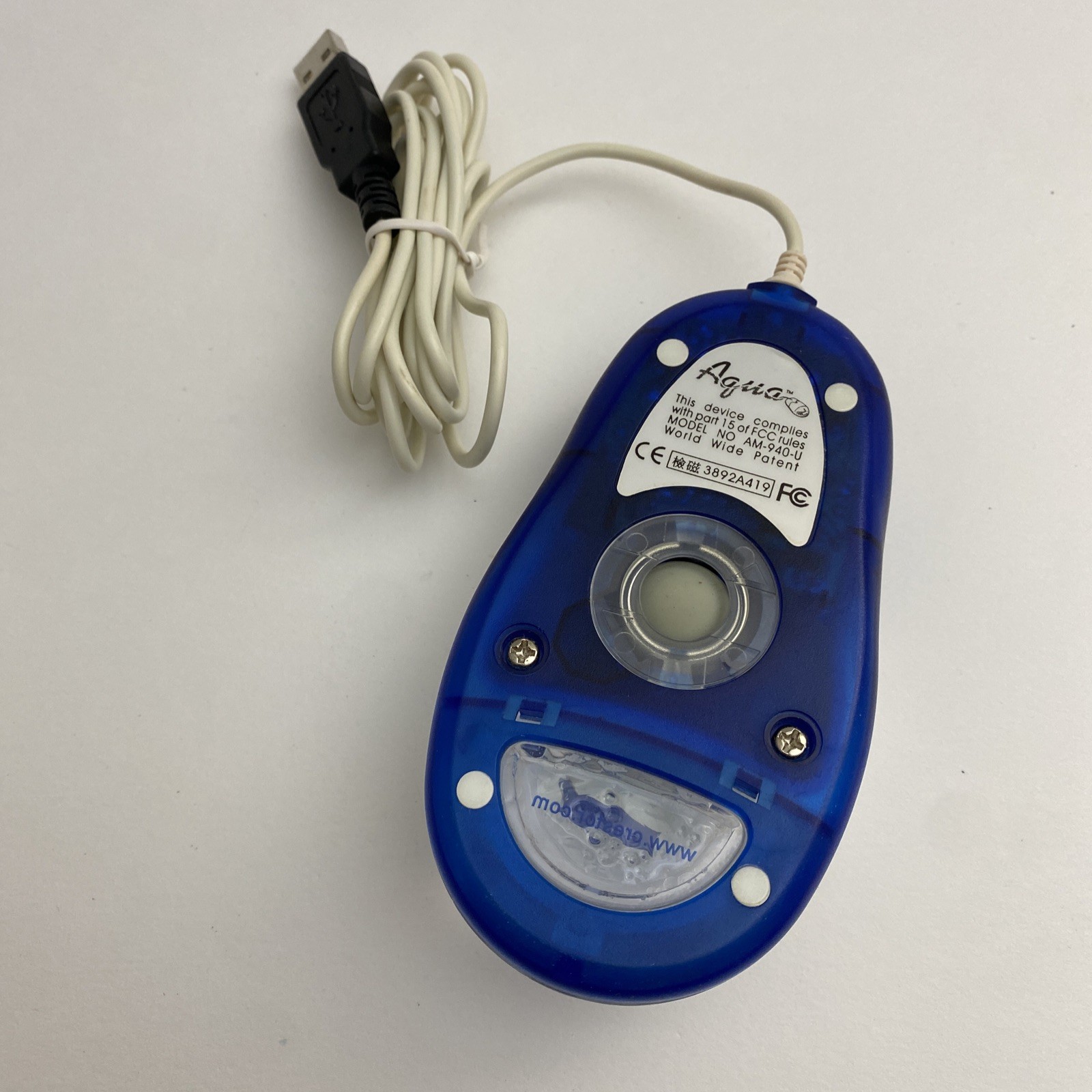 Vintage CRESTOR Pharmaceutical Drug Aqua Computer Mouse USB Collectible W/ Box