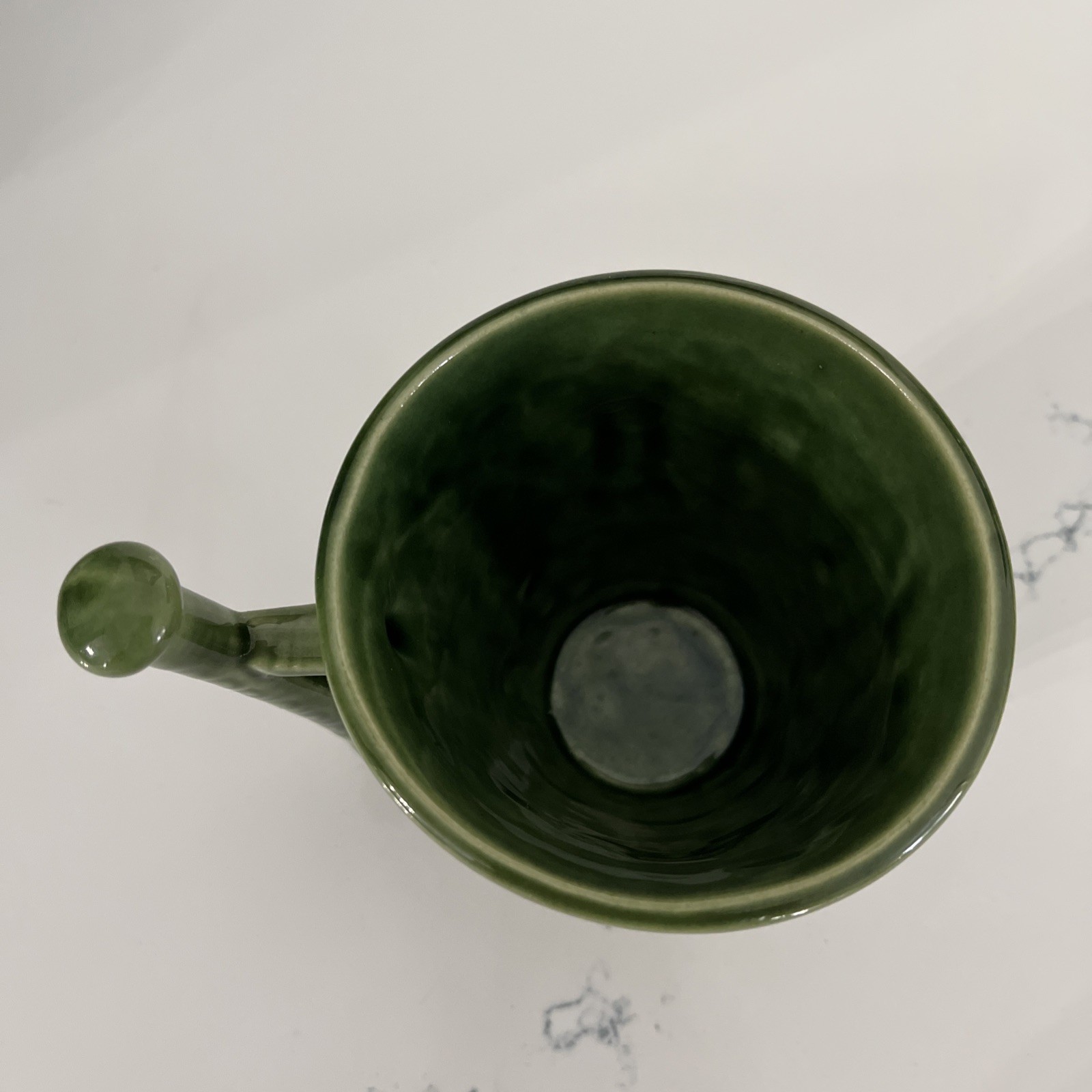 Vintage McCoy Schering Coricidin Pharmacy RX Green Ceramic Apothecary Mortar Mug