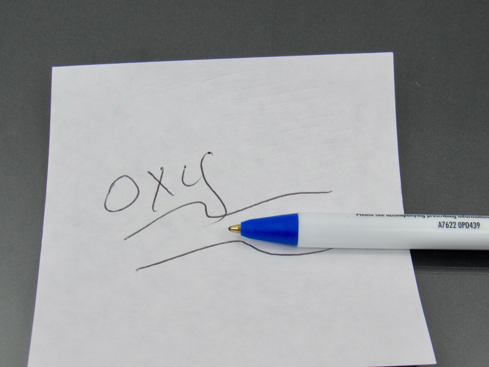 Oxycontin Oxycodone PEN + Sticky Notepad Drug Rep Pharmaceutical Advertising