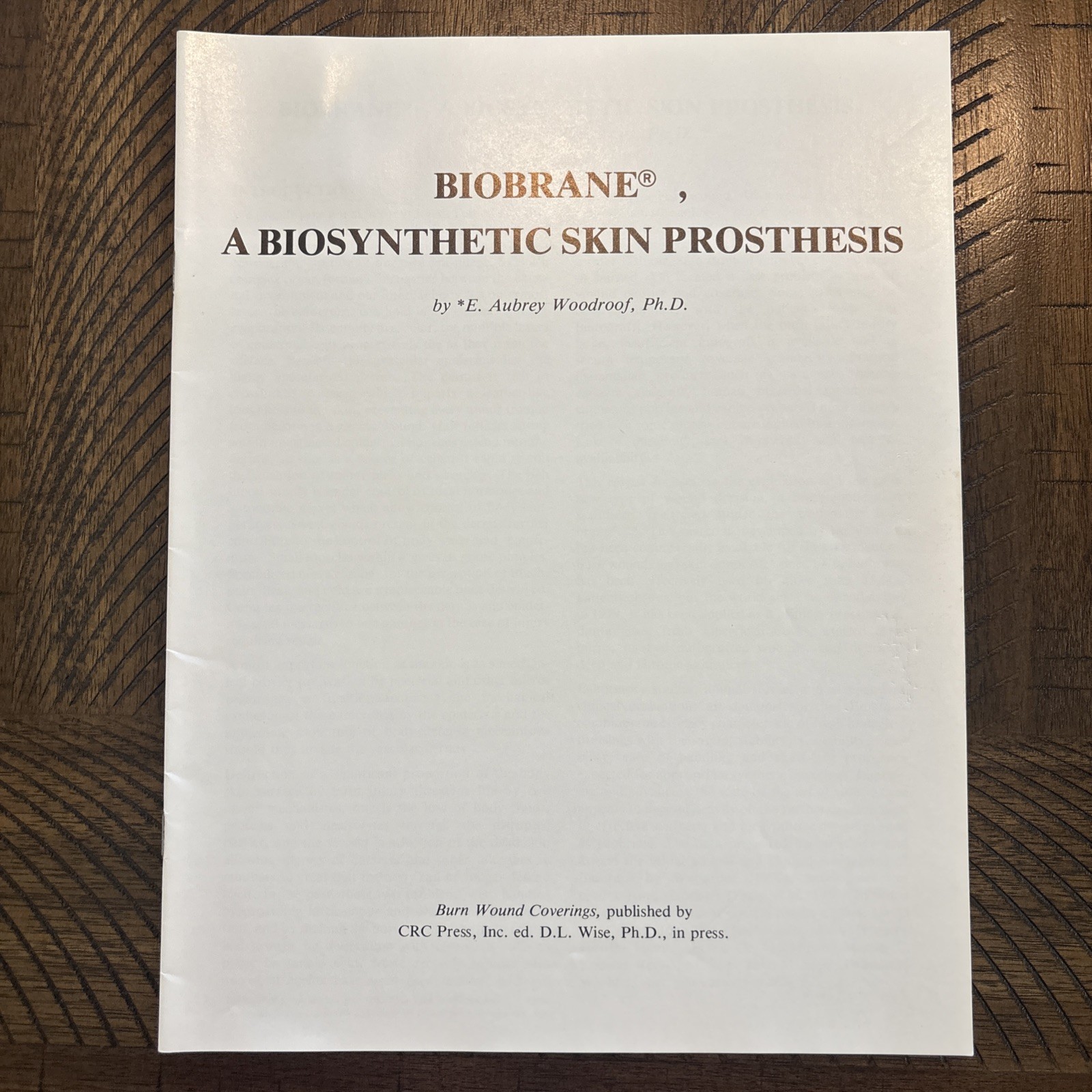 Lot Of 5 BIOBRANE II Signed Original Label Art Works Winthrop Pharma w/ Booklet