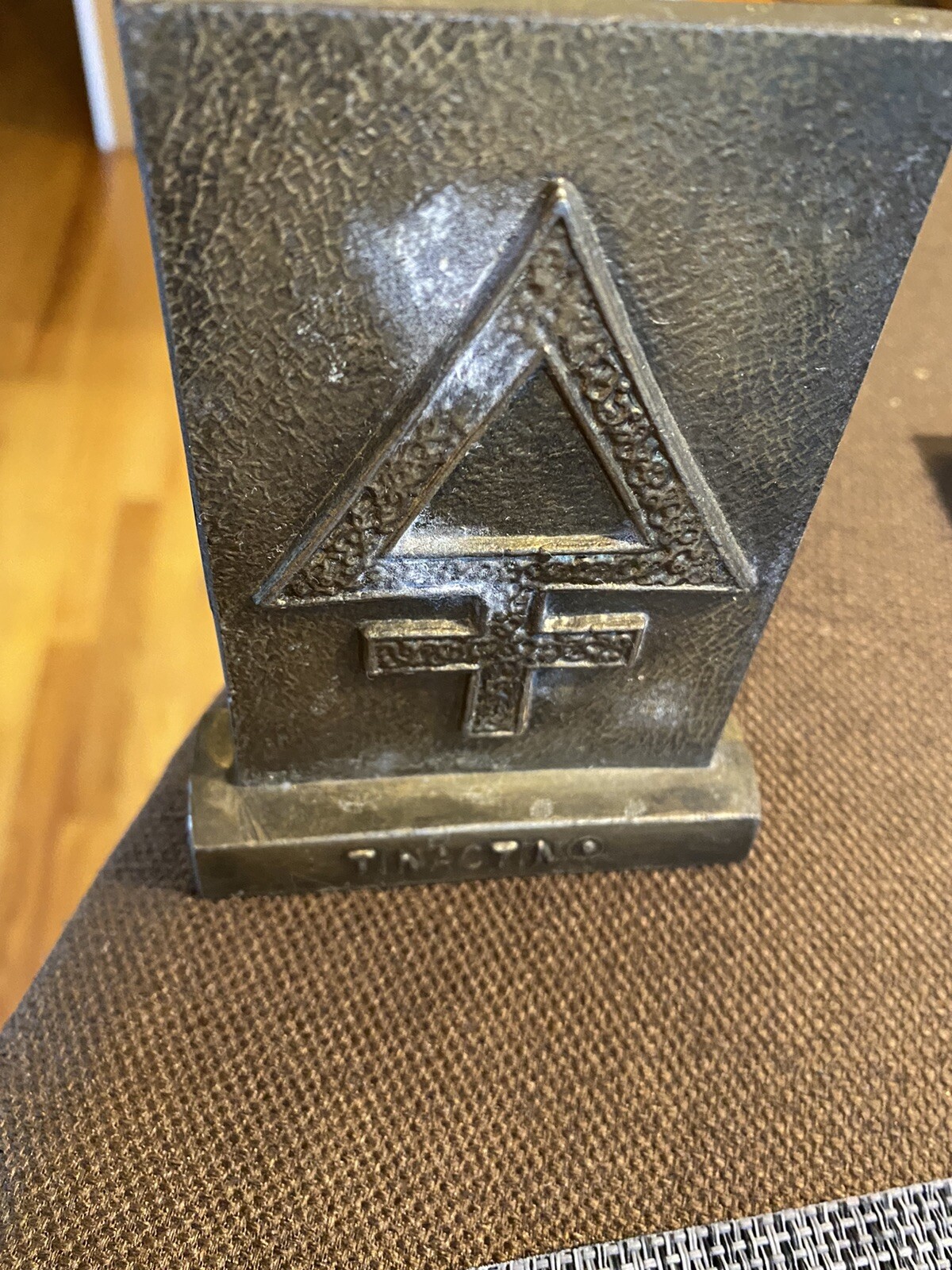 1981 Secundum Artem Tinactin Metal Paperweight Pharmacy RX Drugstore