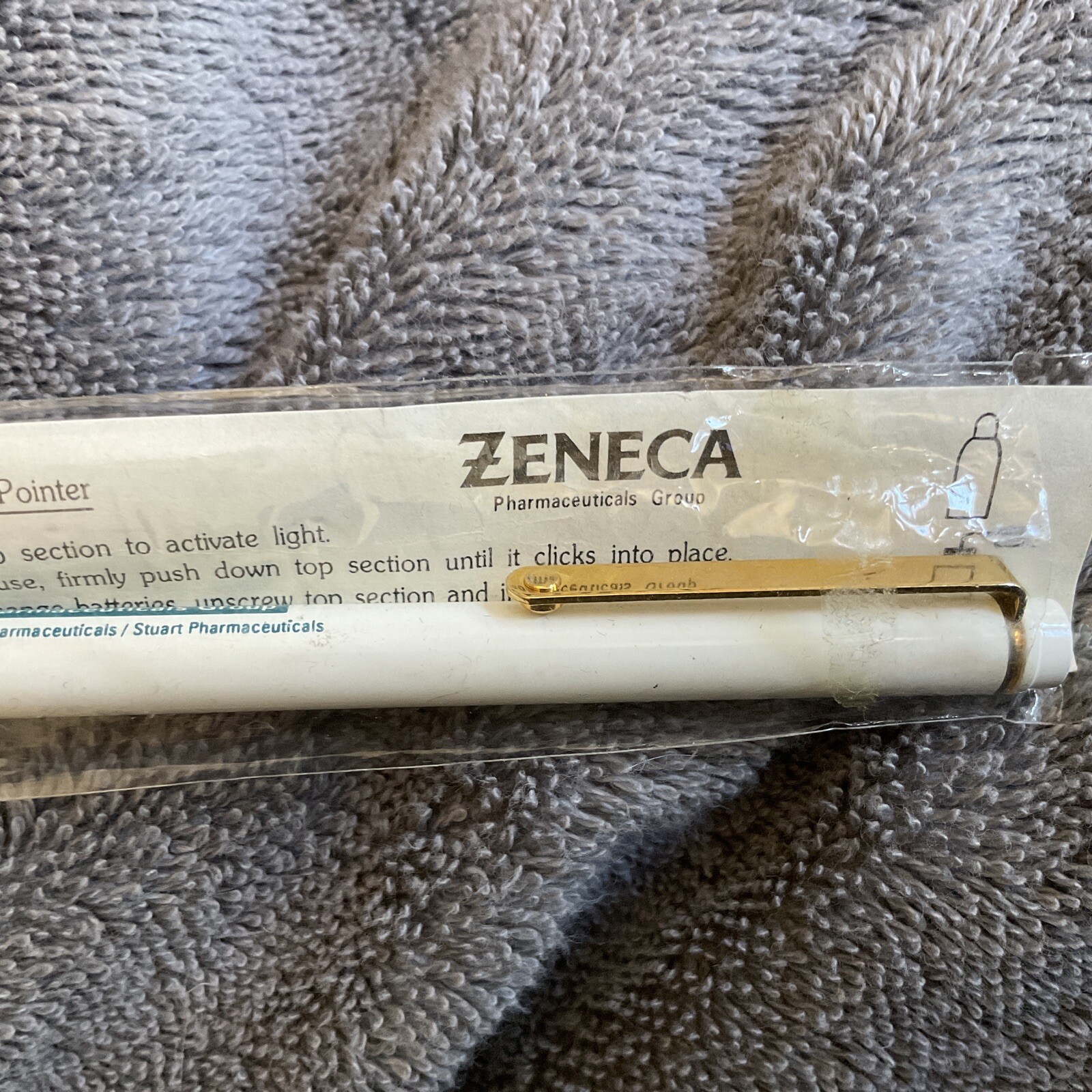 Vintage~Pharmaceutical Advertising~Zeneca Lighted Pointer~ NEW~b22