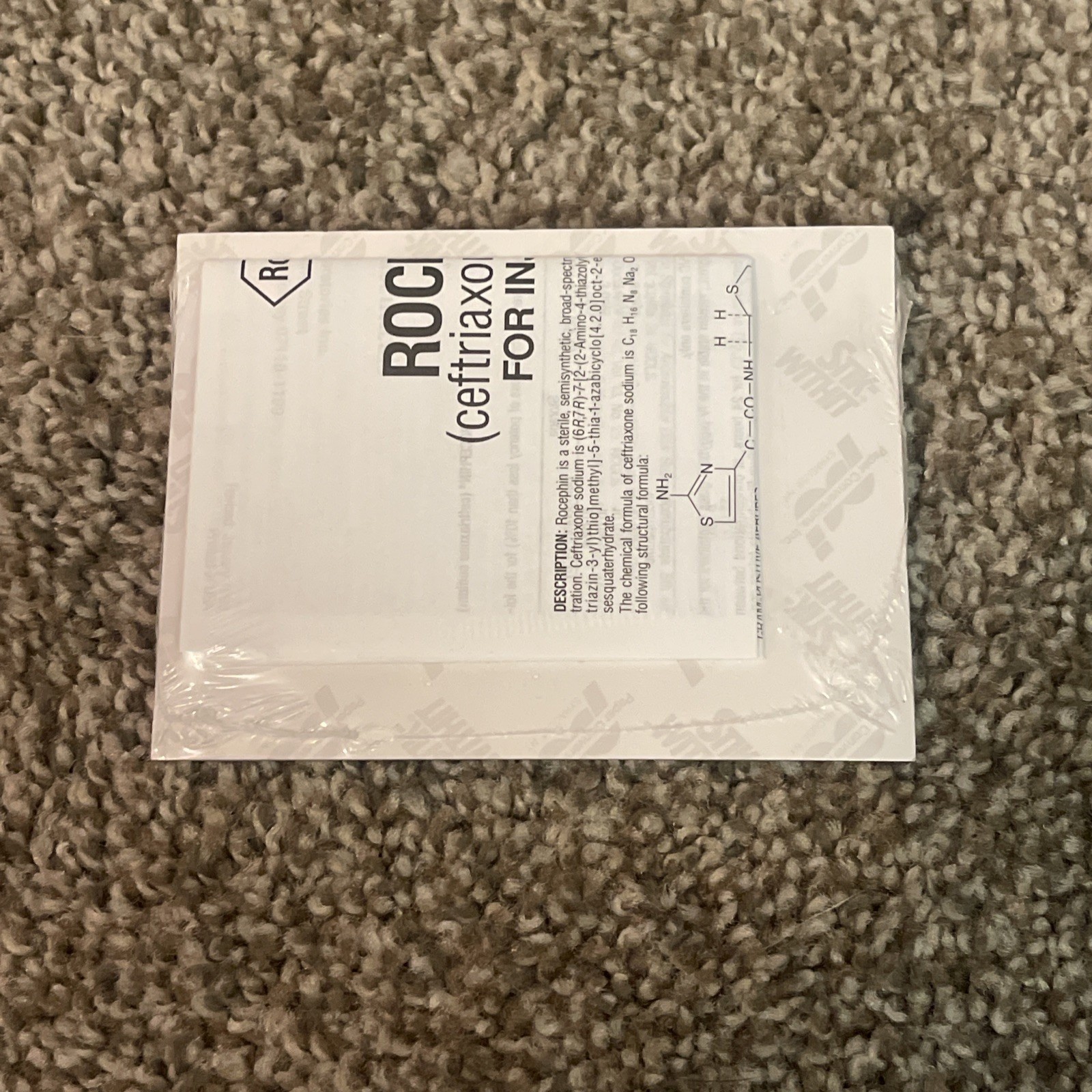 Rocephin Drug Rep Pharmaceutical Promo Advertising Sticky Note Pad Ceftriaxone
