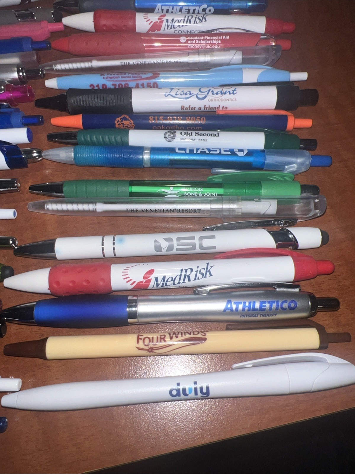 Lot 43 Drug Rep RX Advertising Pens Medical Hotel Casino School Dental Bank