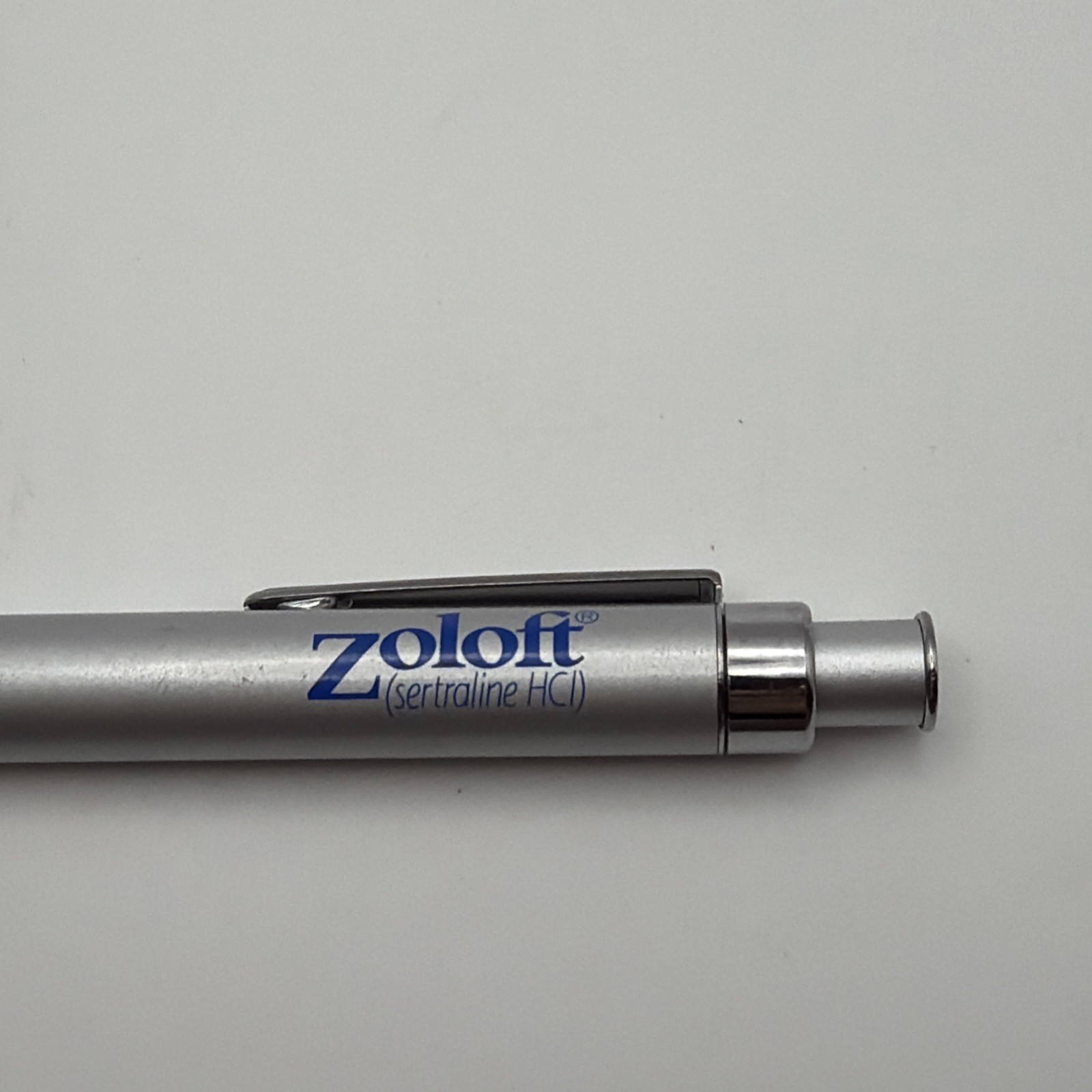 ZOLOFT Silver Medical Drug Rep Pharmaceutical Pen Heavy Metal – Tested & Works