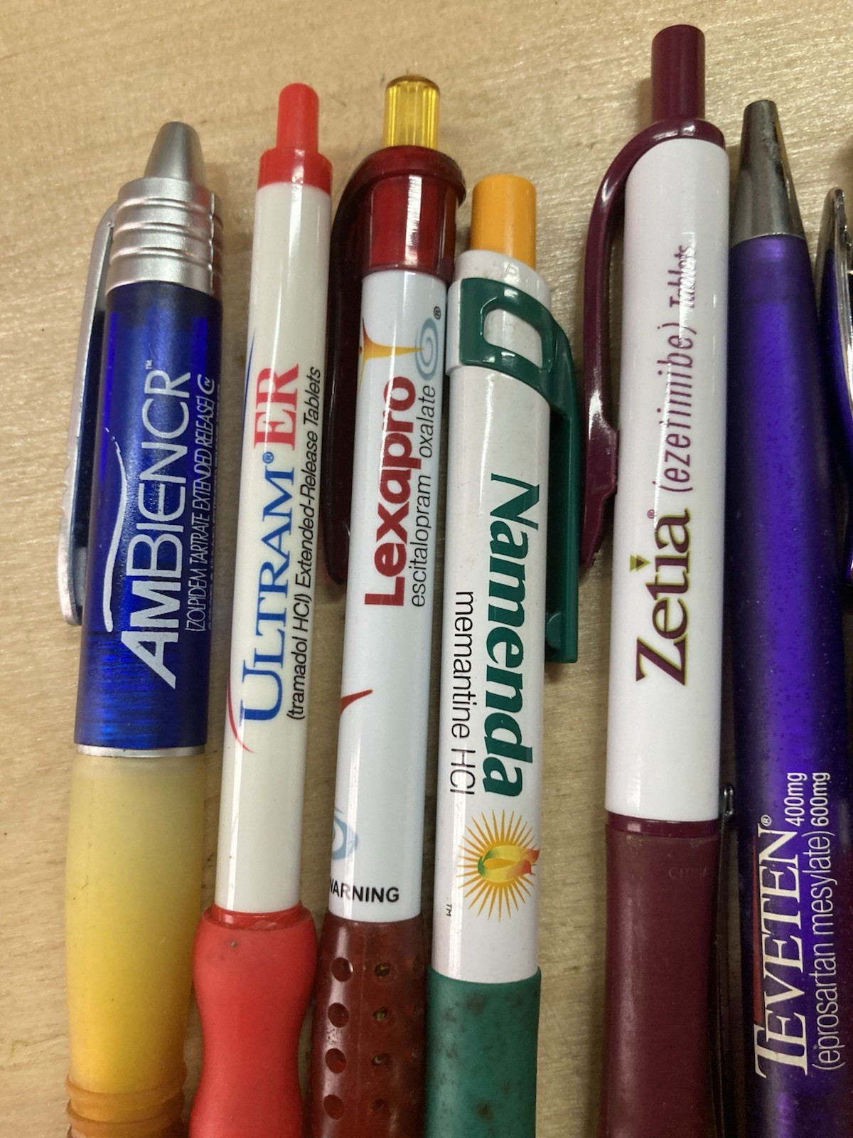 Pharmaceutical Drug Rep Collectible Promo Pens Assorted Lot of 12