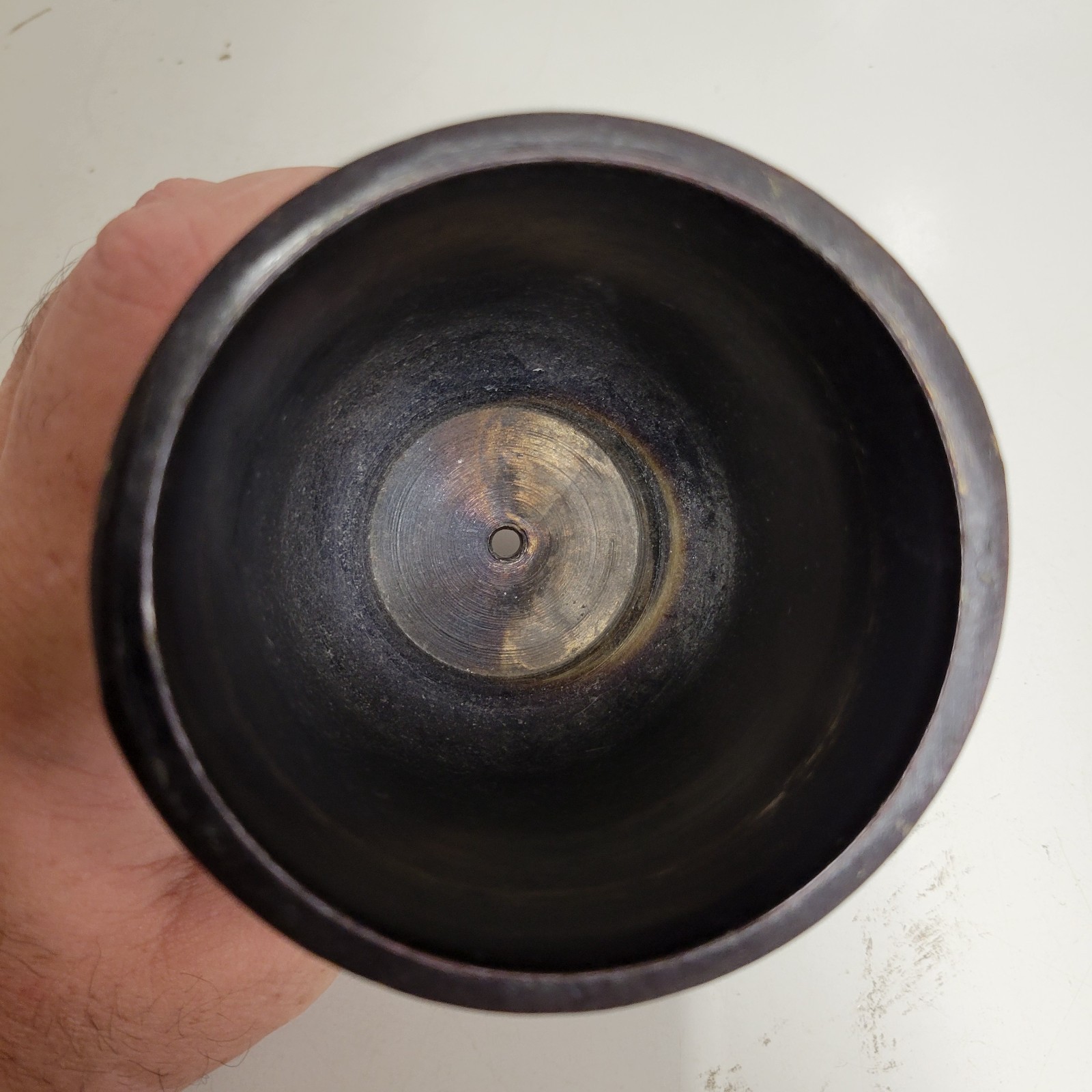 VTG 1985 Schering Brass Mortar & Pestle Ursuline Convent New Orleans Sis. Xavier