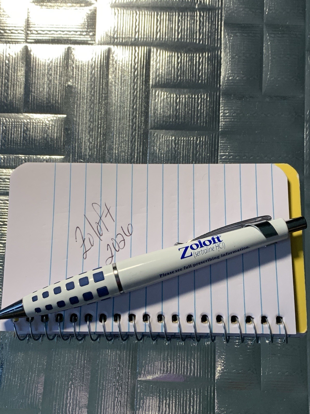 Beautiful Zoloft PEN Drug Rep Pharmaceutical Promo Medical Advertising Writes!