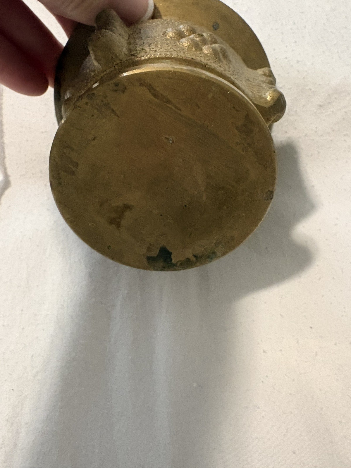 Vintage Cast Brass Small Pharmaceutical Mortar Bowl Apothecary Cup 2.4×4