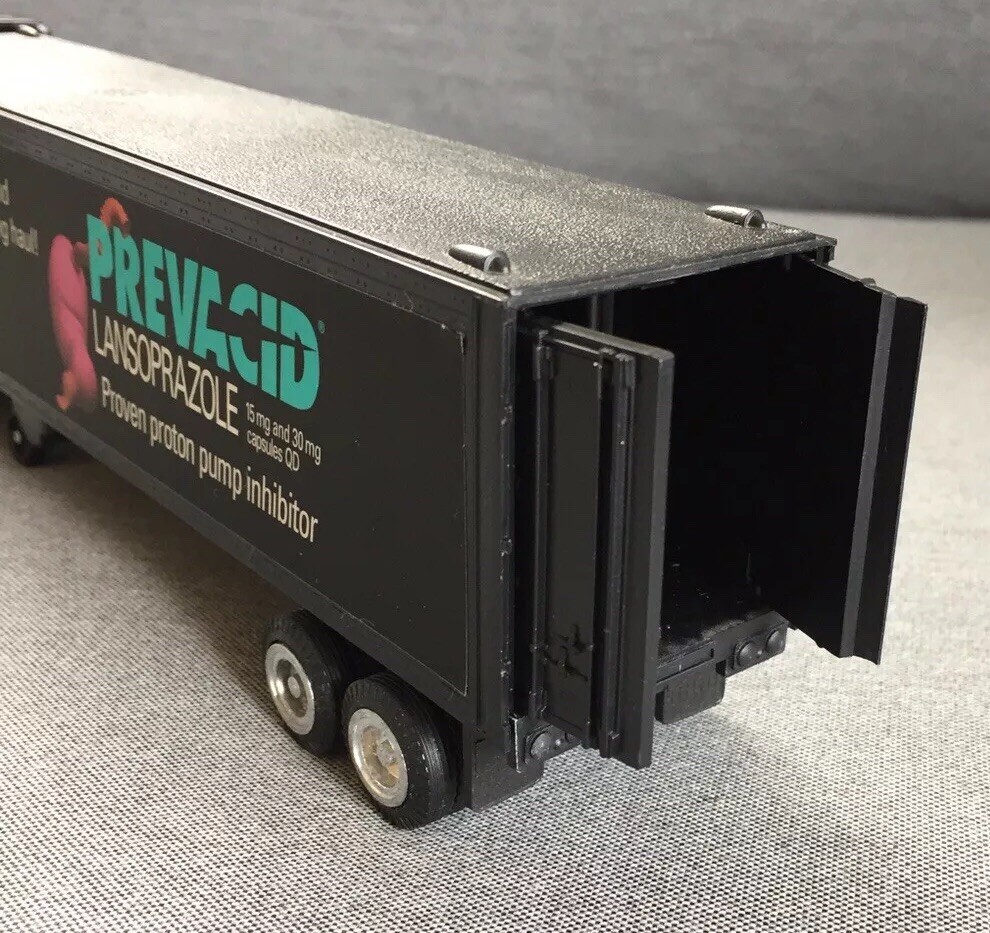Pharmaceutical Drug Rep Prevacid Tractor Trailer Die Cast Toy Truck Advertisment