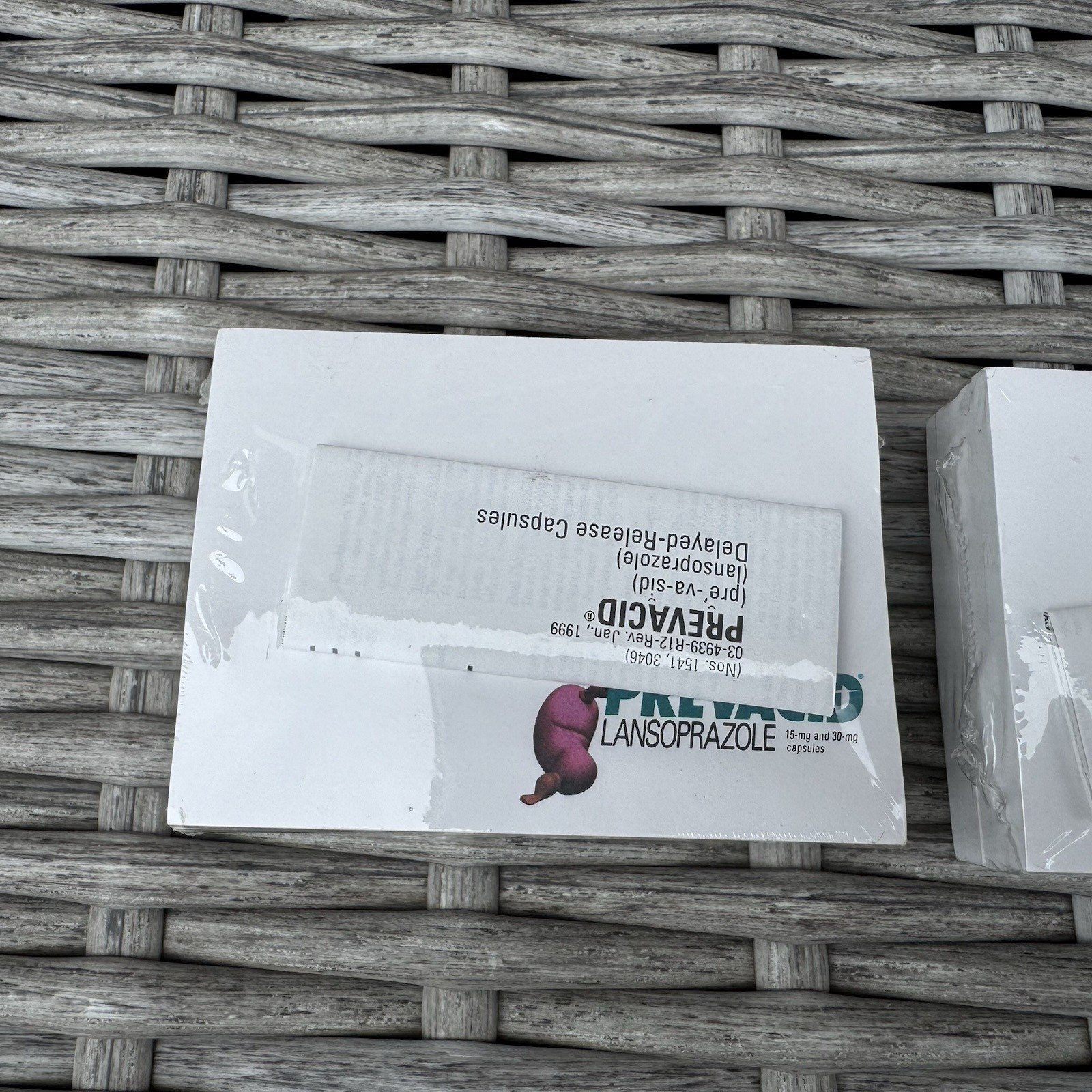 Prevacid Post-it Notes Sealed Lot of 2 -5 Pack Merck Stomach + Literature Insert