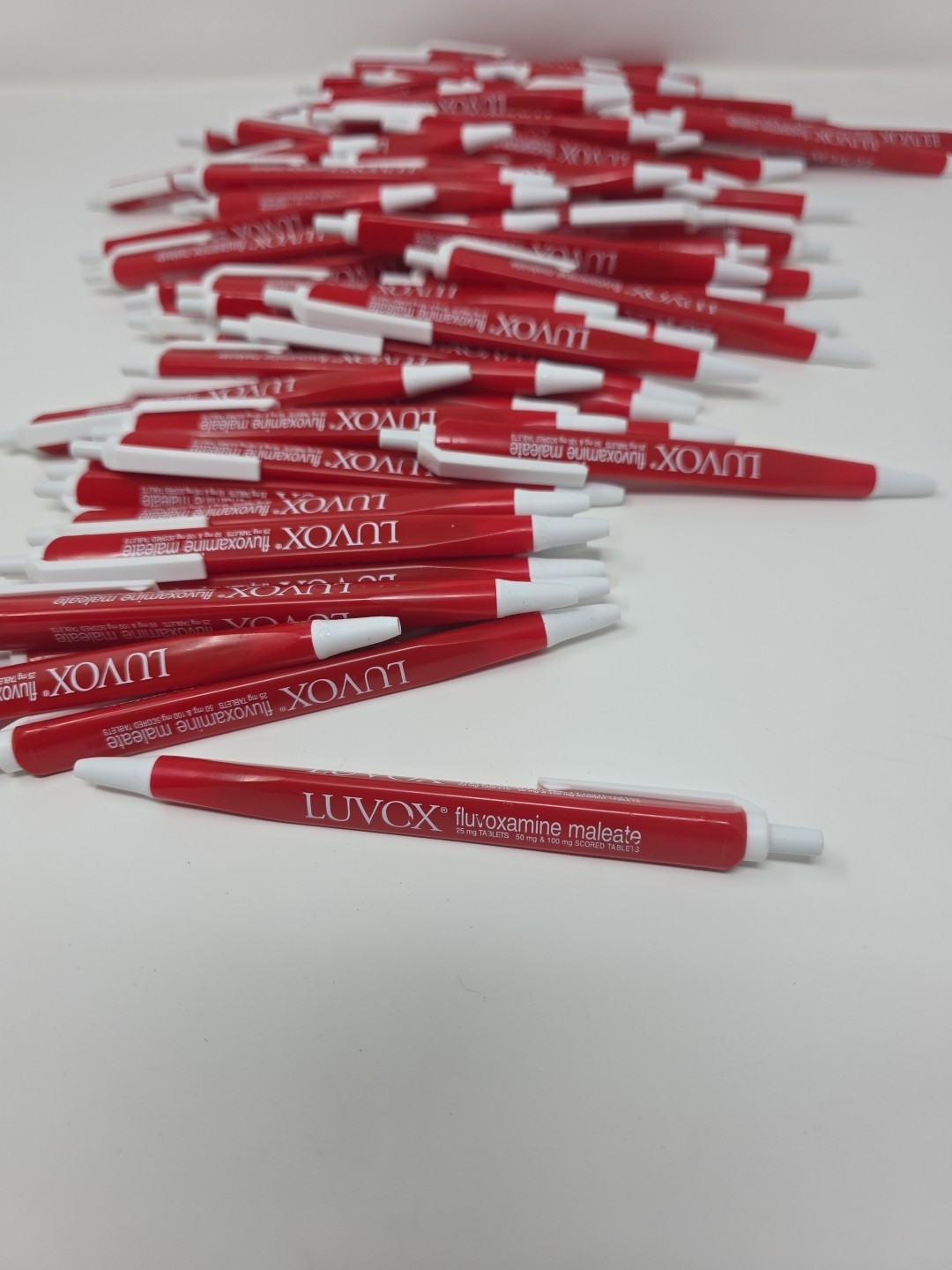 VTG 98 Ballpoint LUVOX Pharma Promo Advertising Triangular Pen