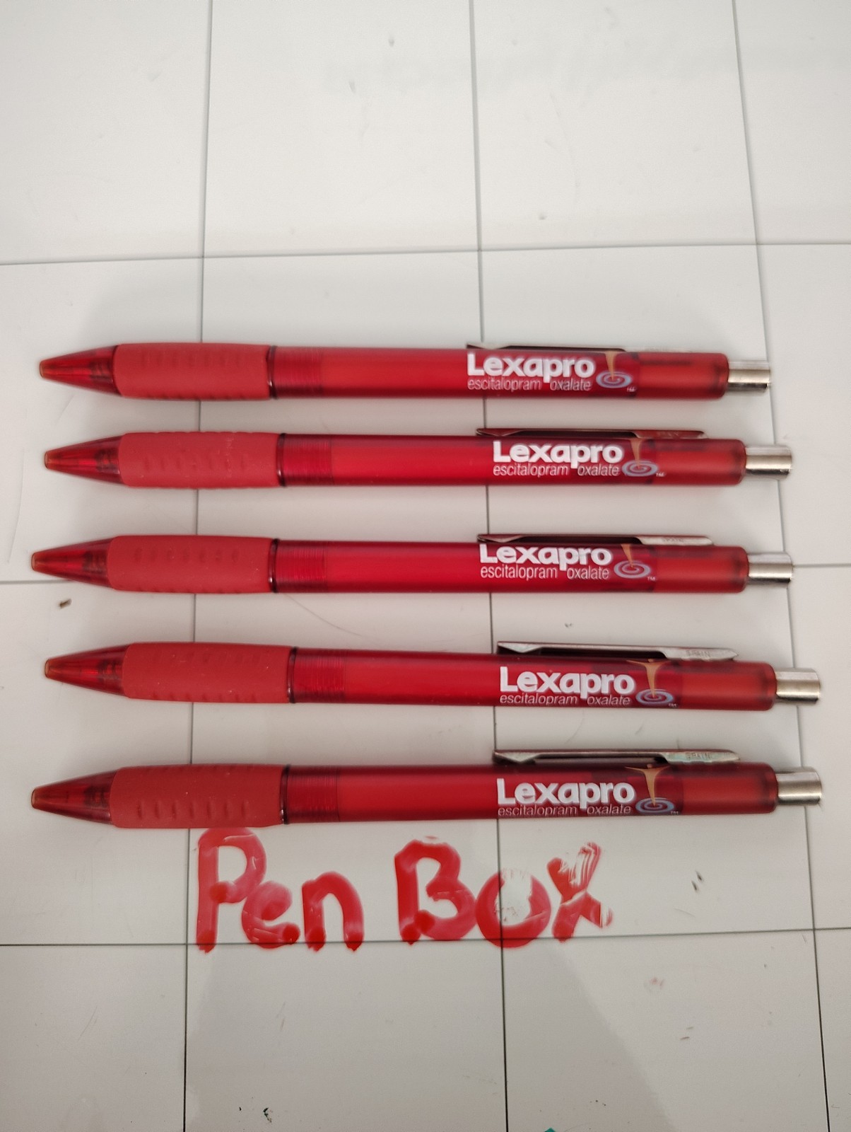 Lexapro Pharmaceutical Advertising Drug Rep Pen Lot Of 5 NEW – SWAG