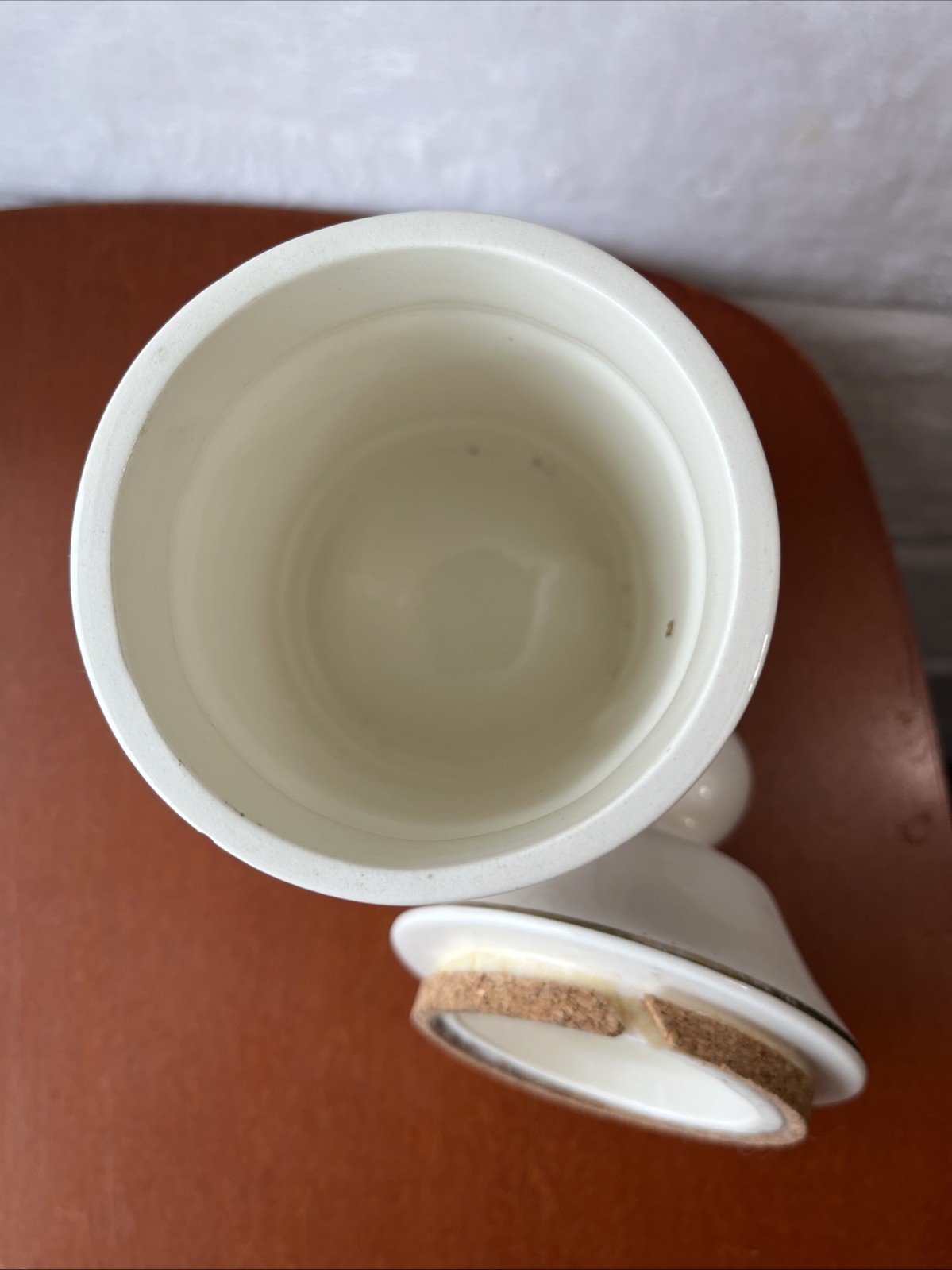 Vintage Darvocet-N 100 Porcelain 7” Apothecary Jar Pharmaceutical Darvon 65