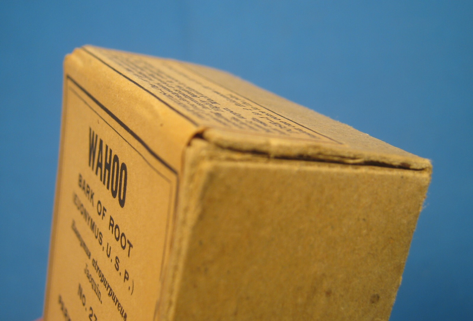 VINTAGE PARKE-DAVIS WAHOO PAPER PACKAGE FREE SHIPPING DD