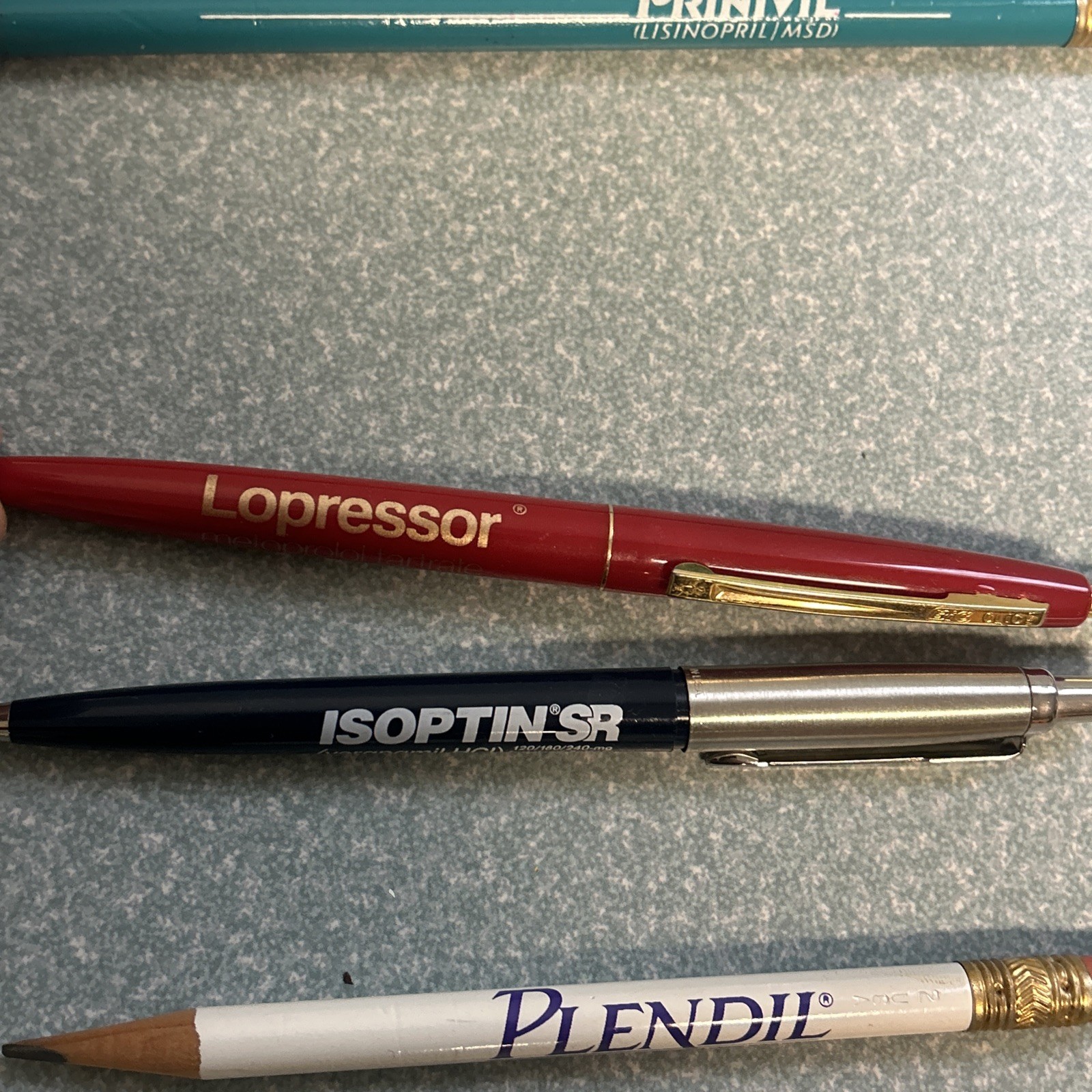 32 Vintage Pharma Rep Promo Pens Pencils Zoloft, Dilantin, Viagra, Claritin, …
