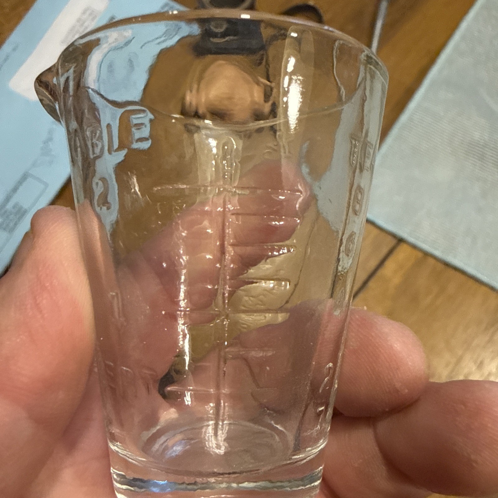 Vintage Apothecary Measuring Glass “Dessert” Marker Medicine Shot Glass