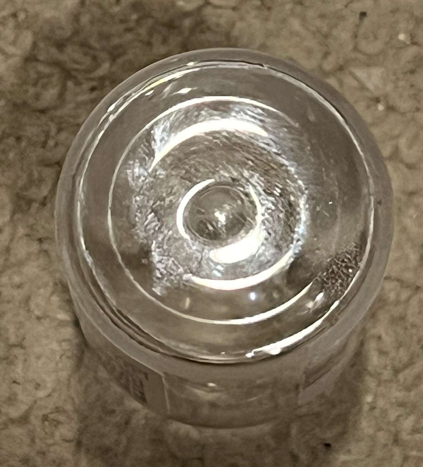 vtg empty Tu Sicks Dye Eye Sew Perot Pull Fee Nawl vial for display