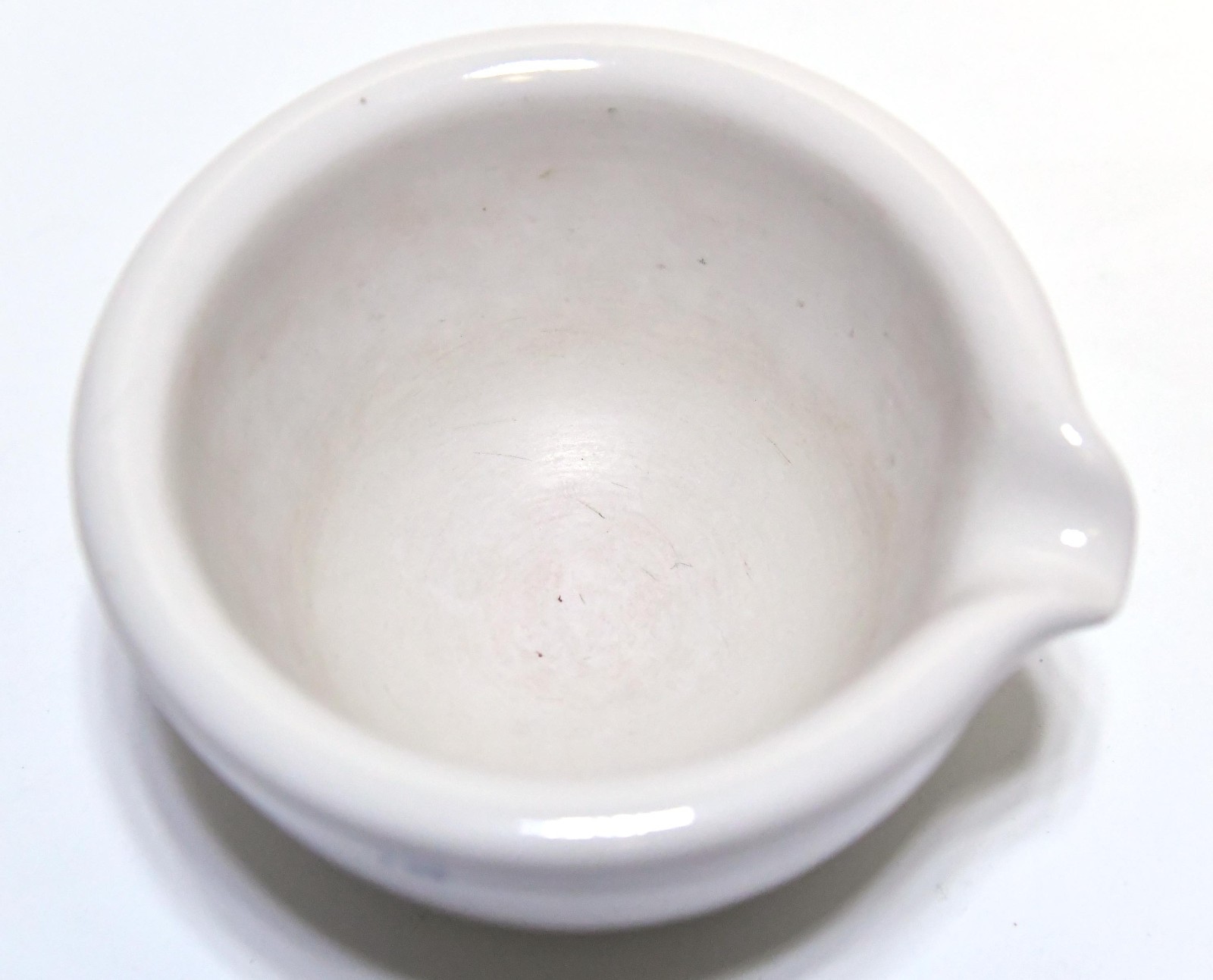 LARGE COORS 522-4 MORTAR AND PESTLE WHITE CERAMIC