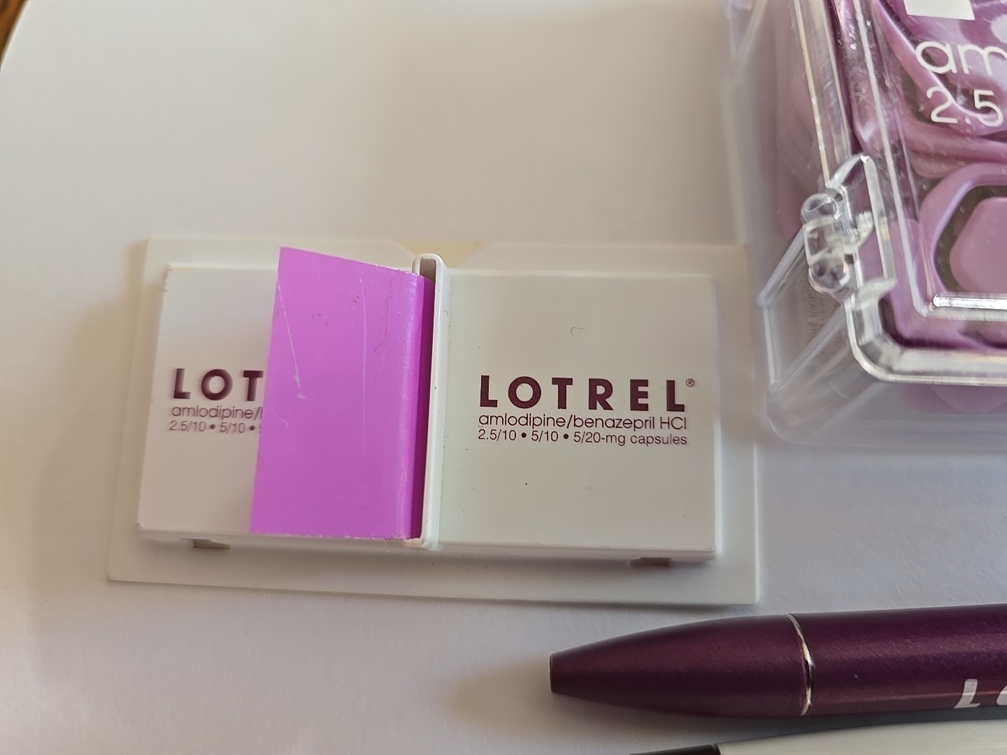 LOTREL Metal Pens Sticky Note Pads Paperclips Pharmaceutical Drug Rep Promo VNTG